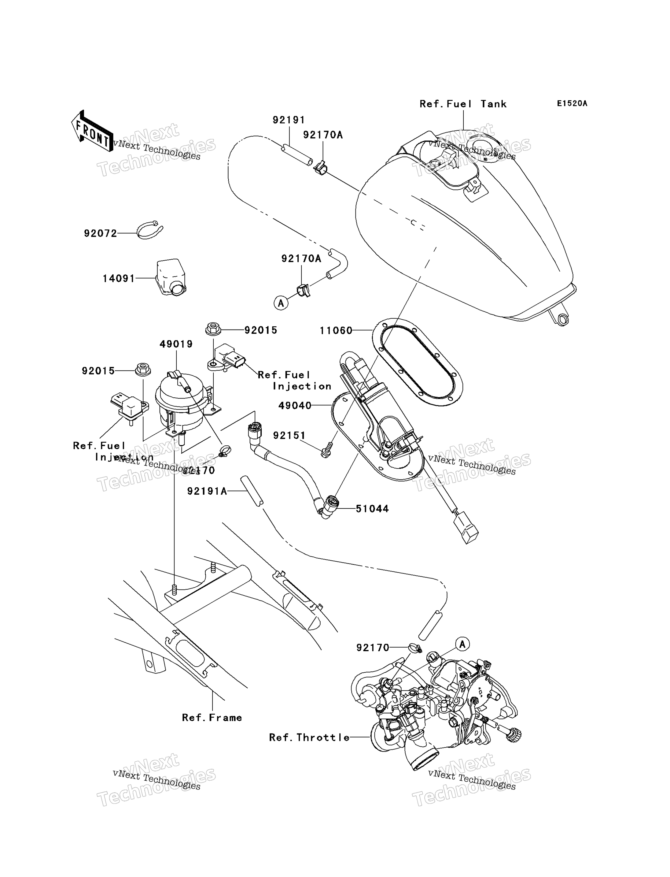 Топливный насос (Vn1500-J2)