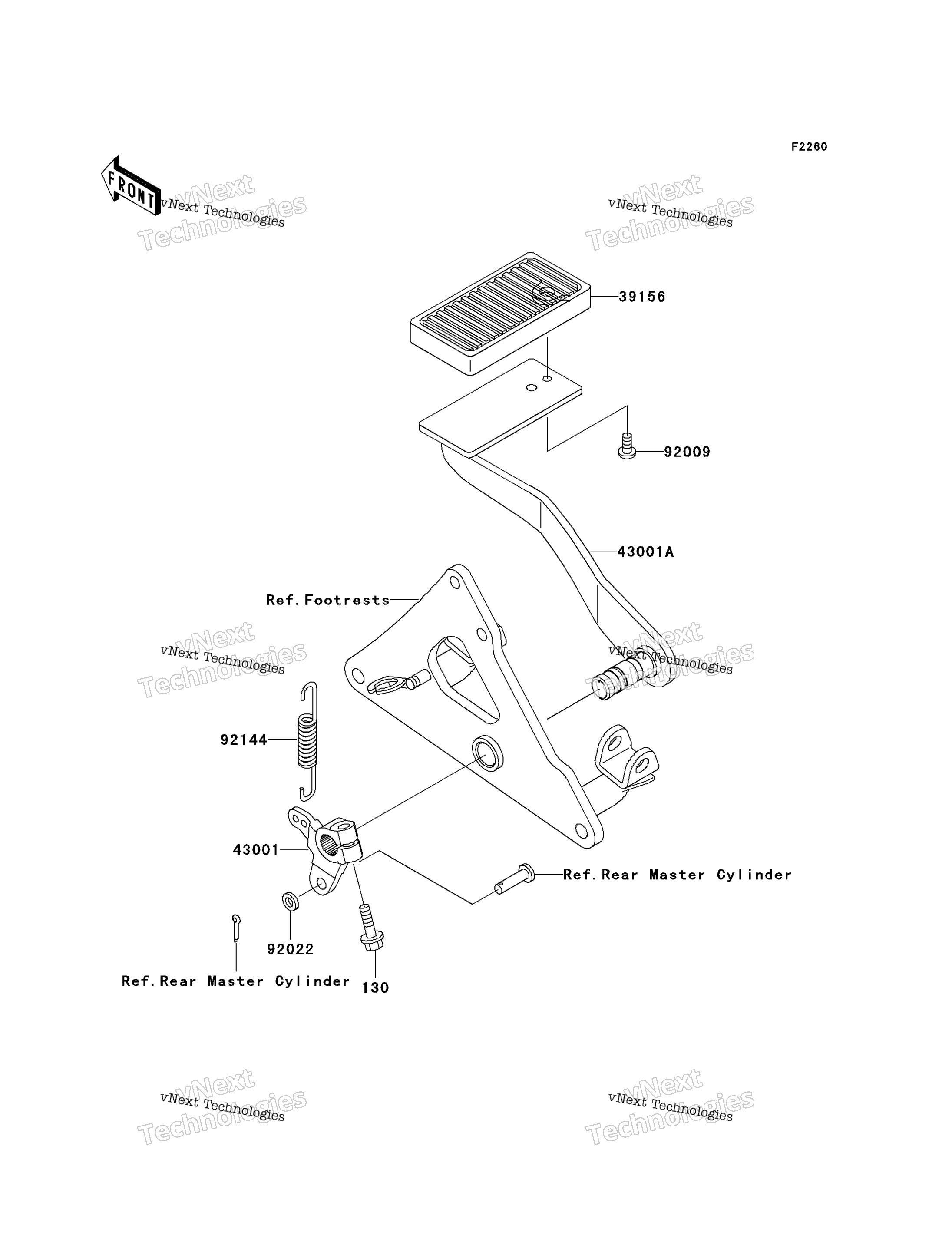 Тормоз Pedal/Torque Link