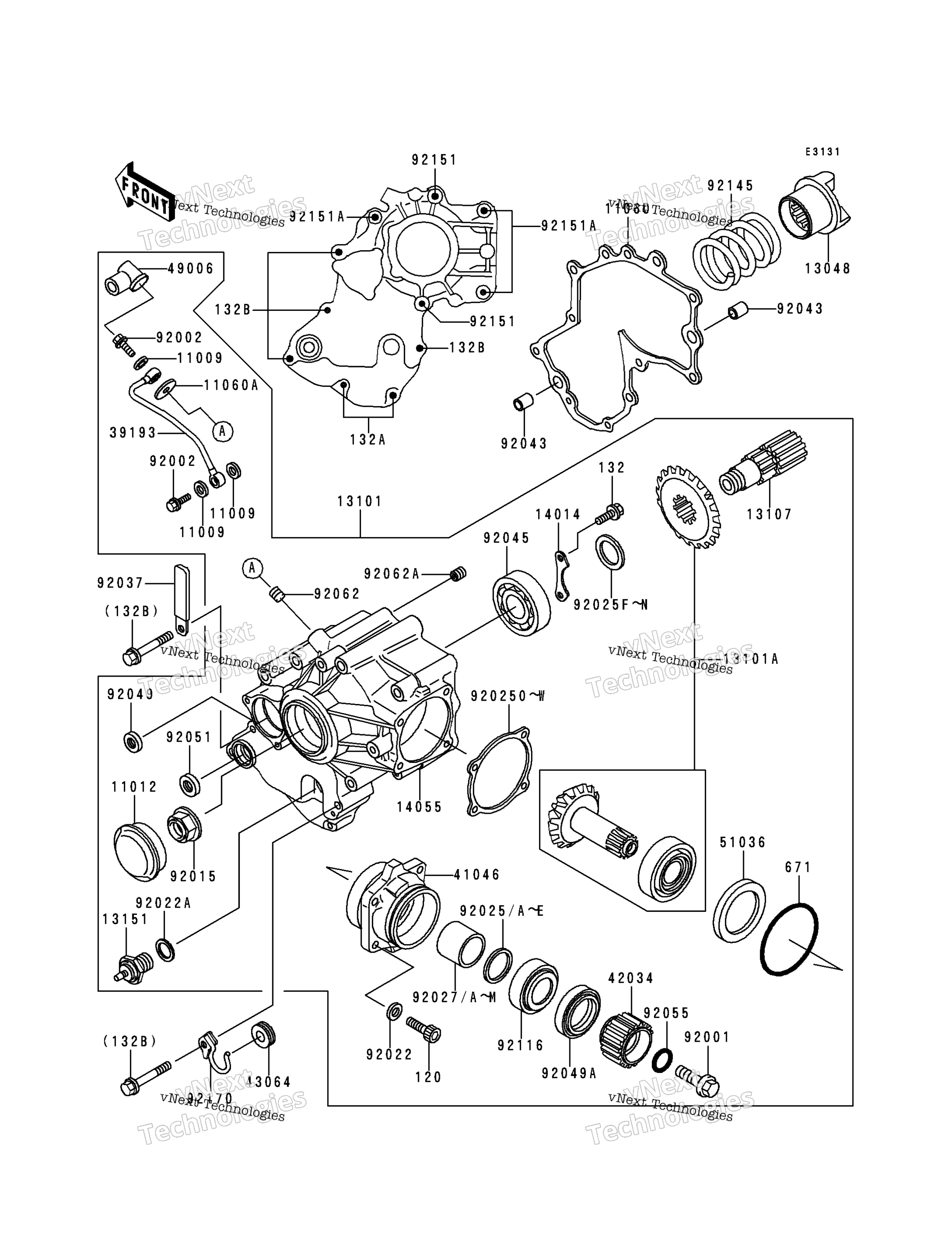 Передняя часть Bevel Gear