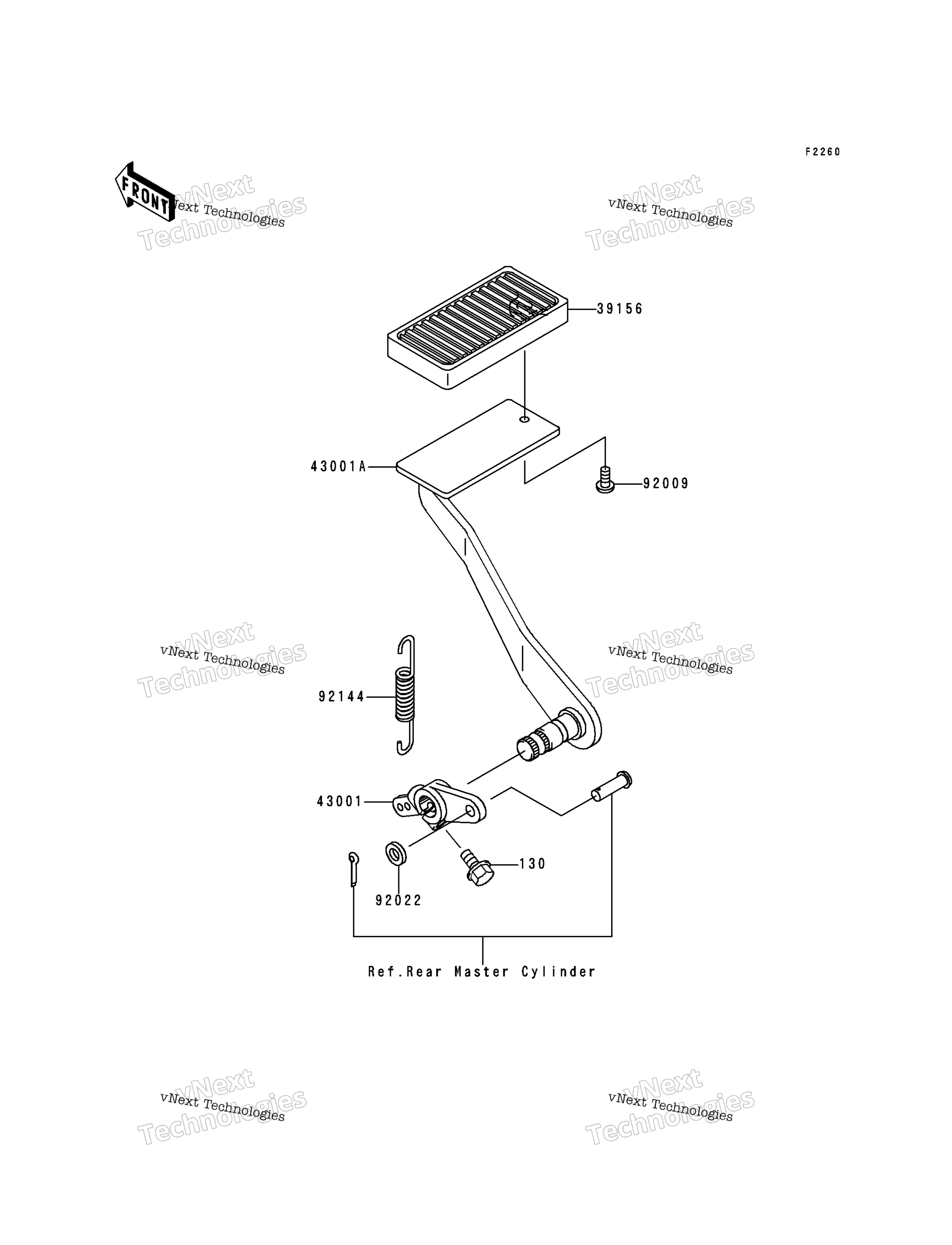 Тормоз Pedal/Torque Link