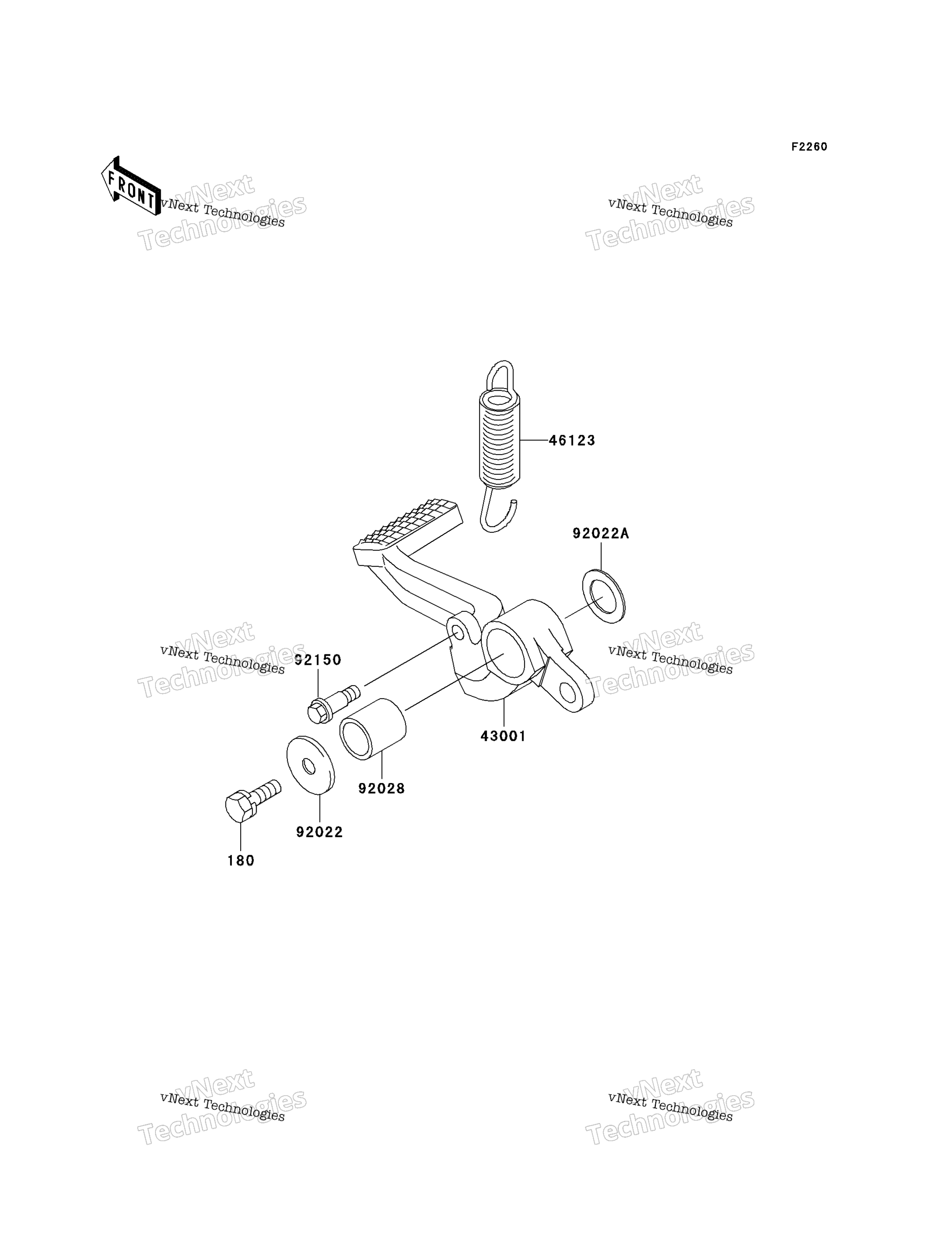 Тормоз Pedal/Torque Link