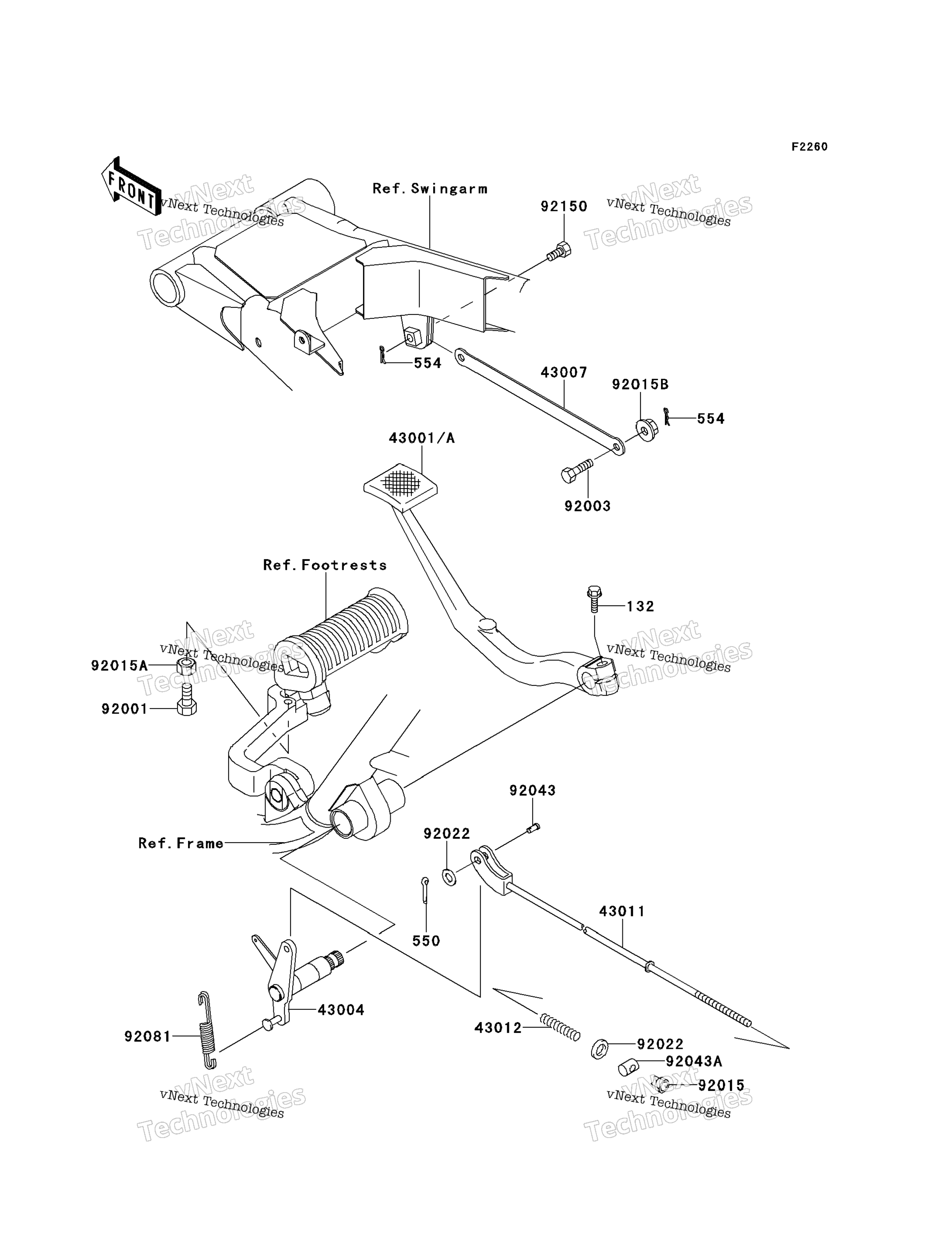Тормоз Pedal/Torque Link
