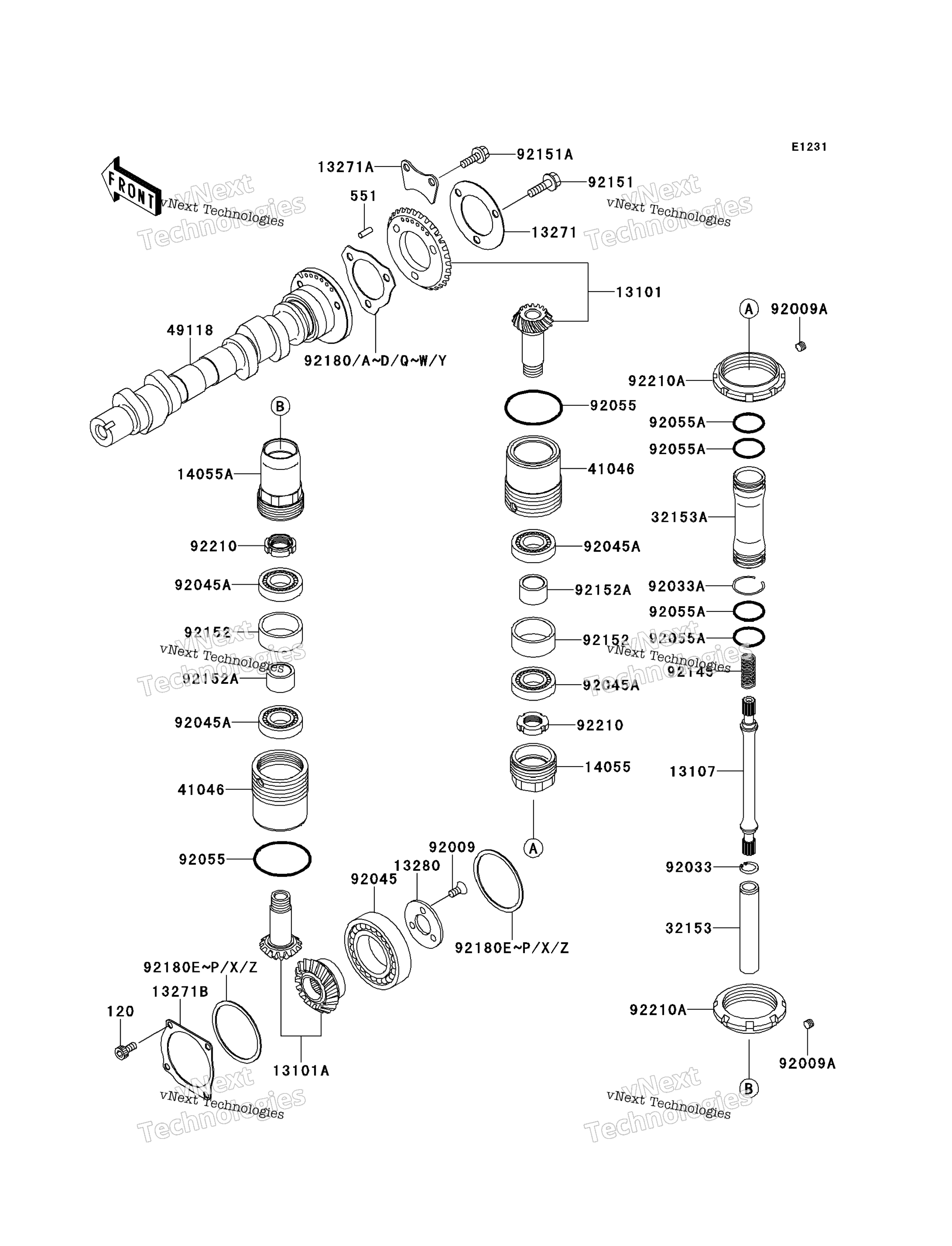 Camshaft(S) / Bevel передача