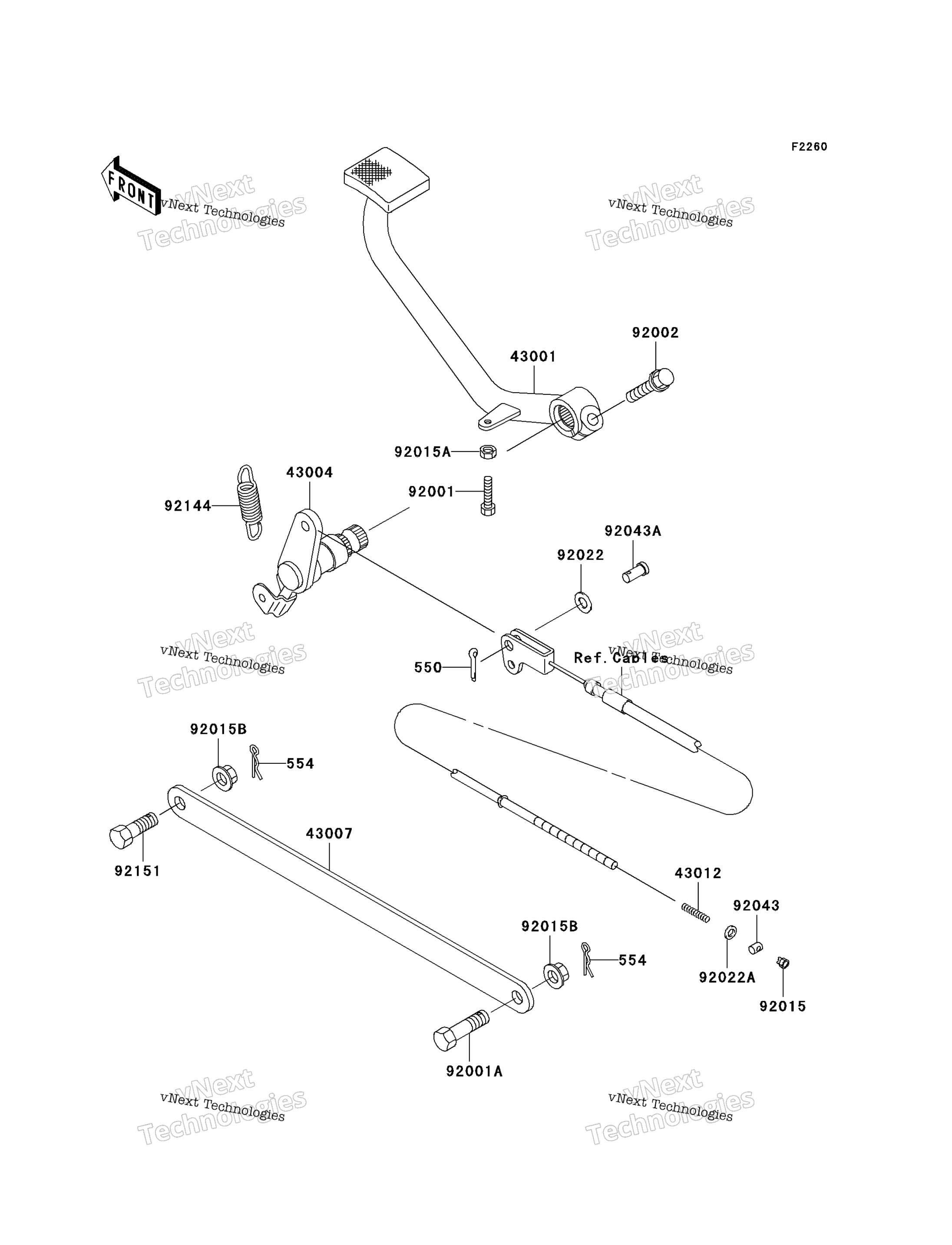 Тормоз Pedal/Torque Link