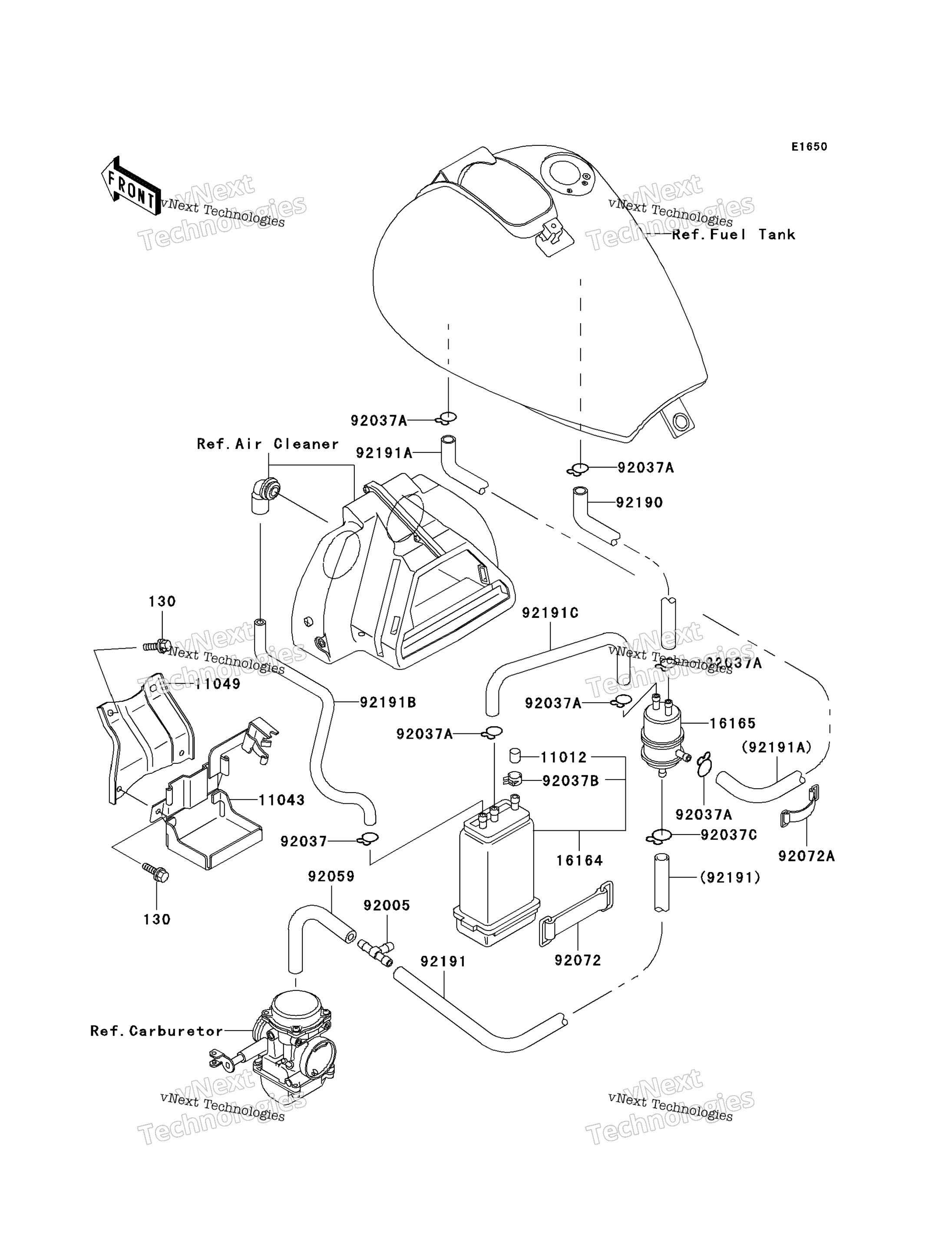 топливный Evaporative System (Ca)