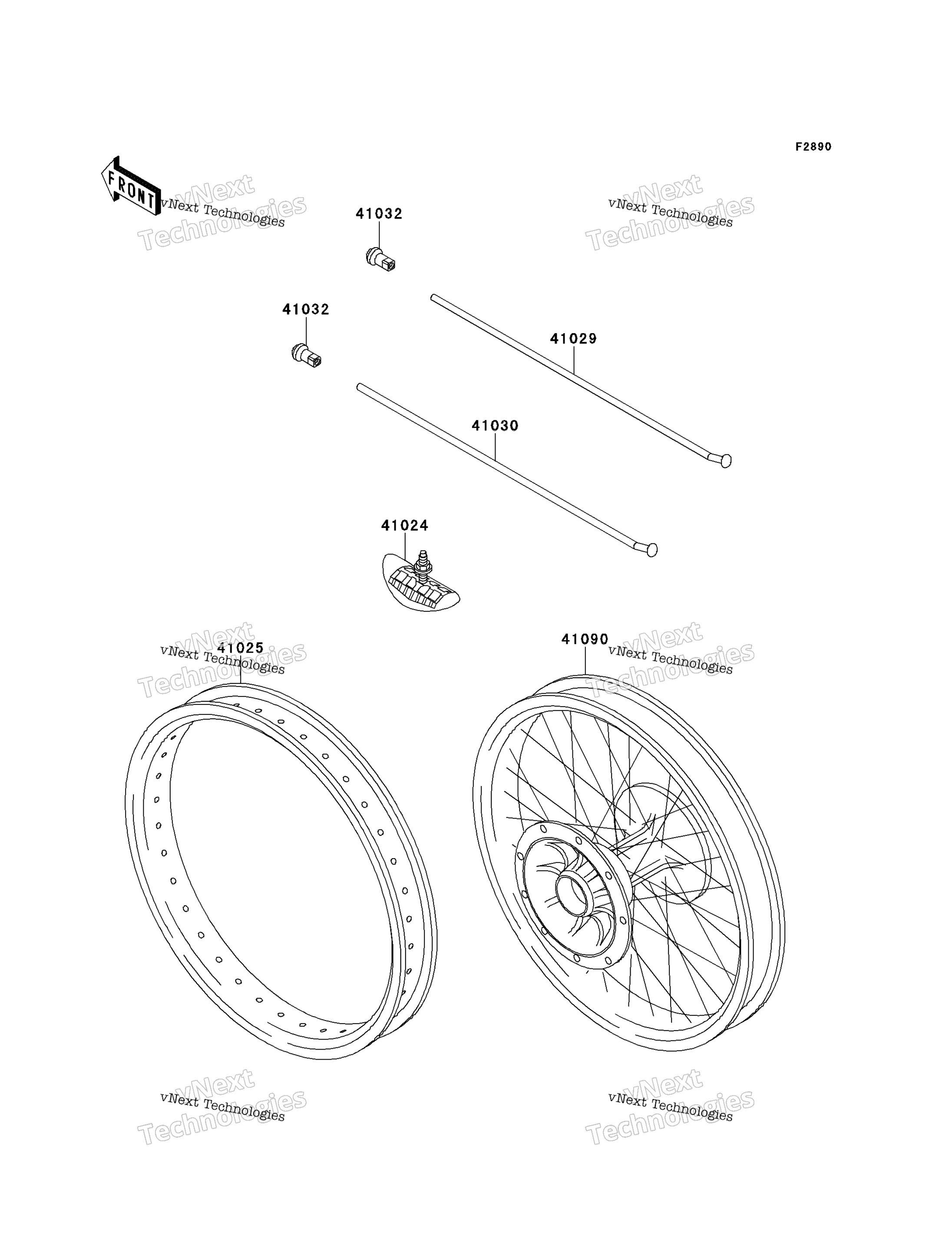 Опциональные запчасти (20In Front Wheel)