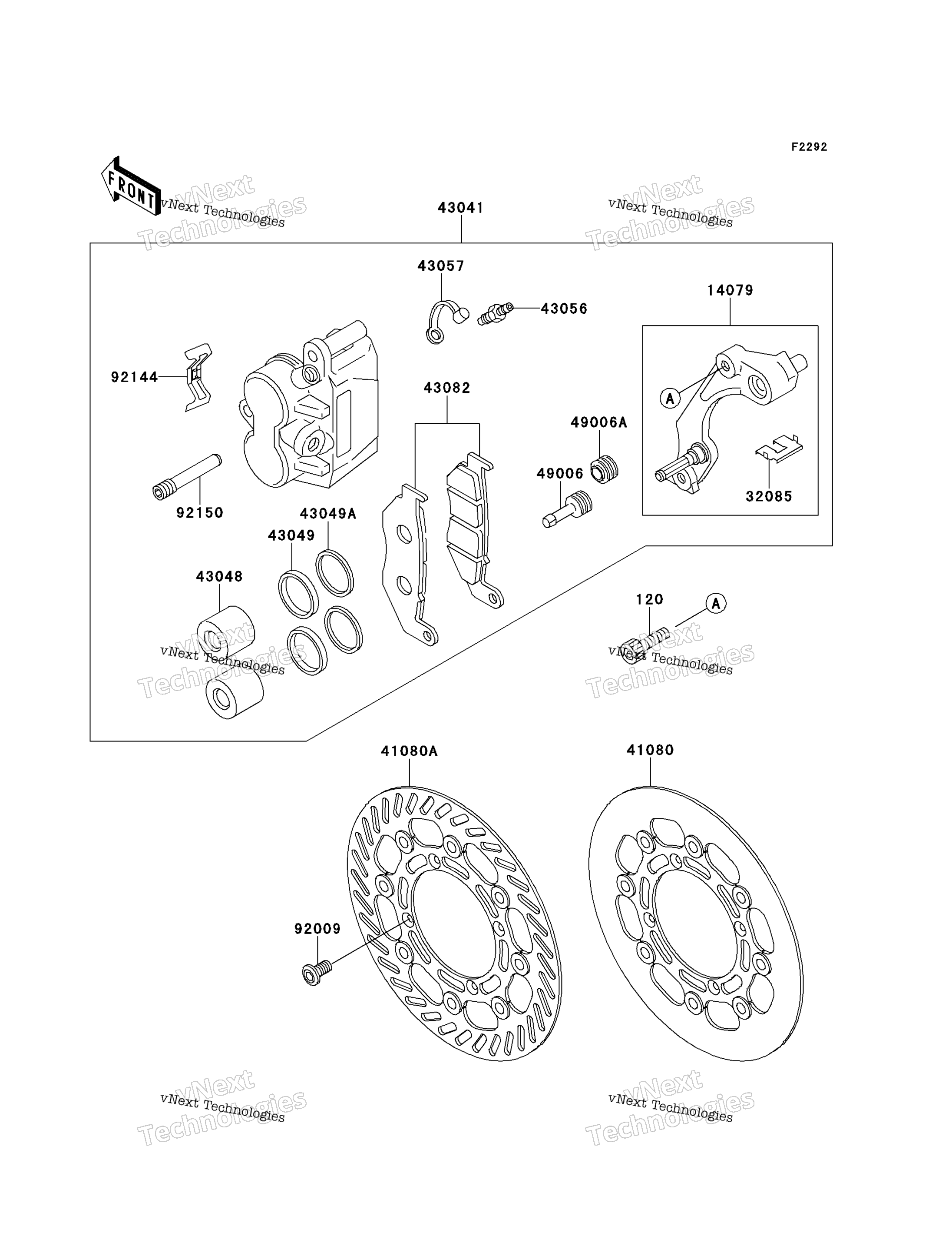 Передний тормоз