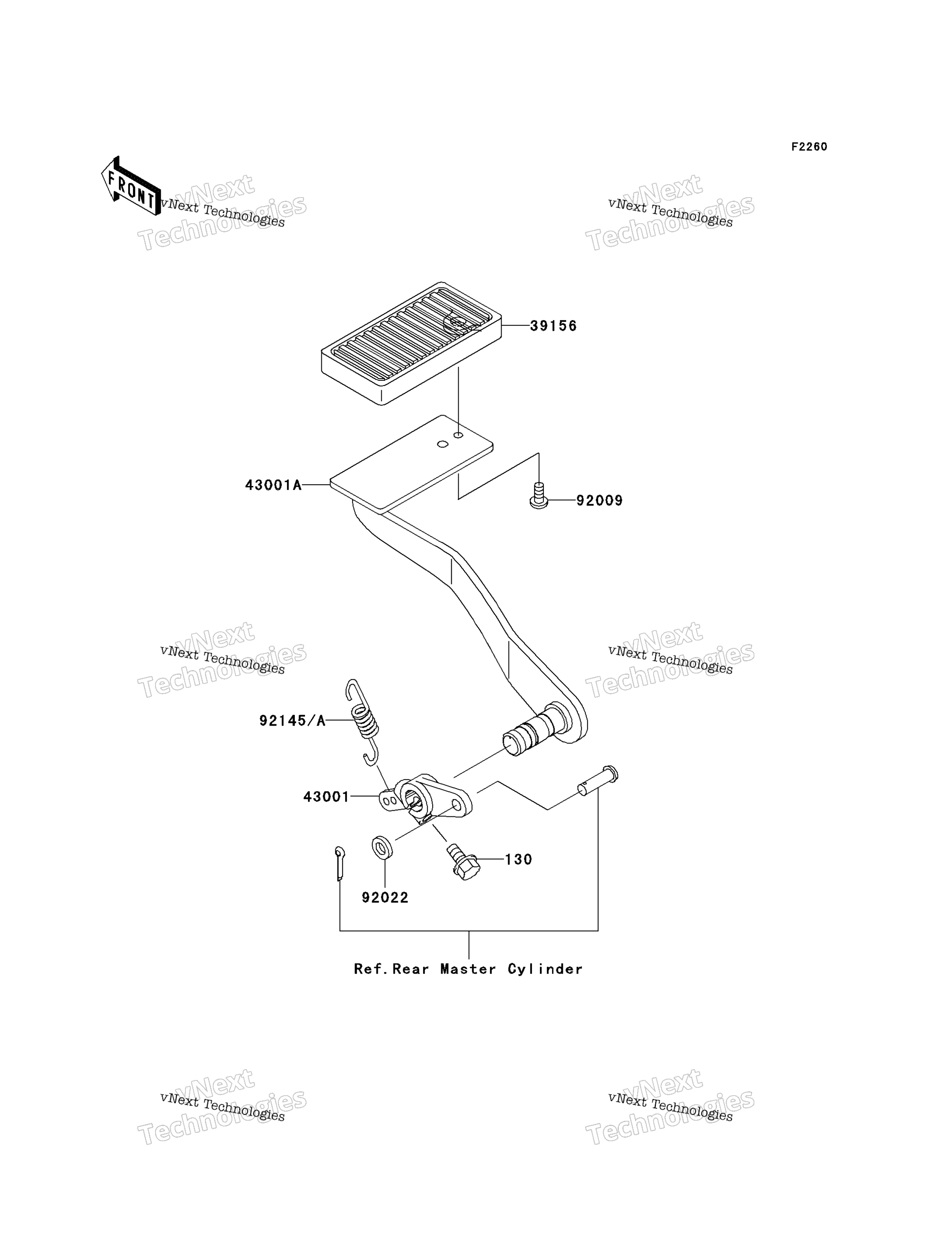 Тормоз Pedal/Torque Link