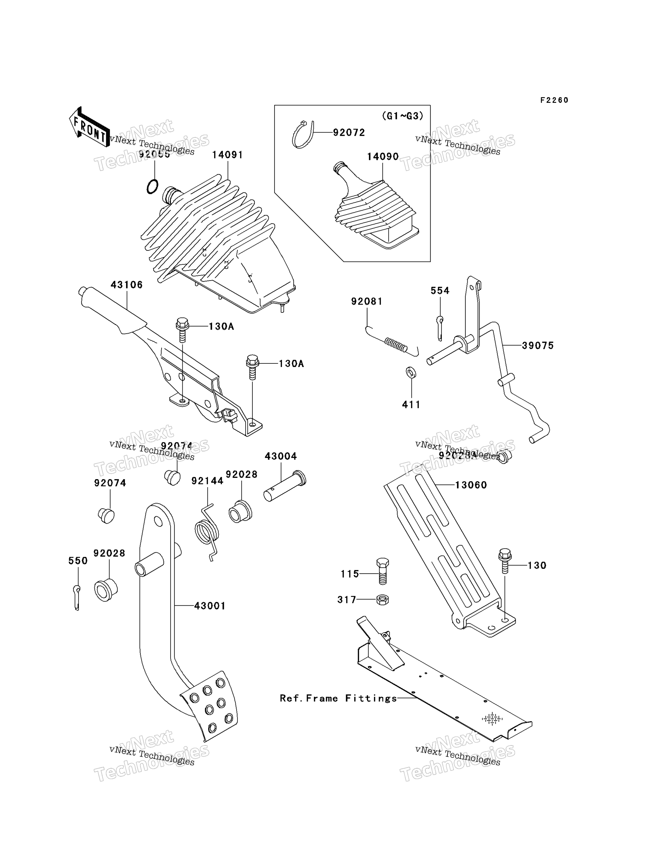 Тормоз Pedal/Throttle Lever