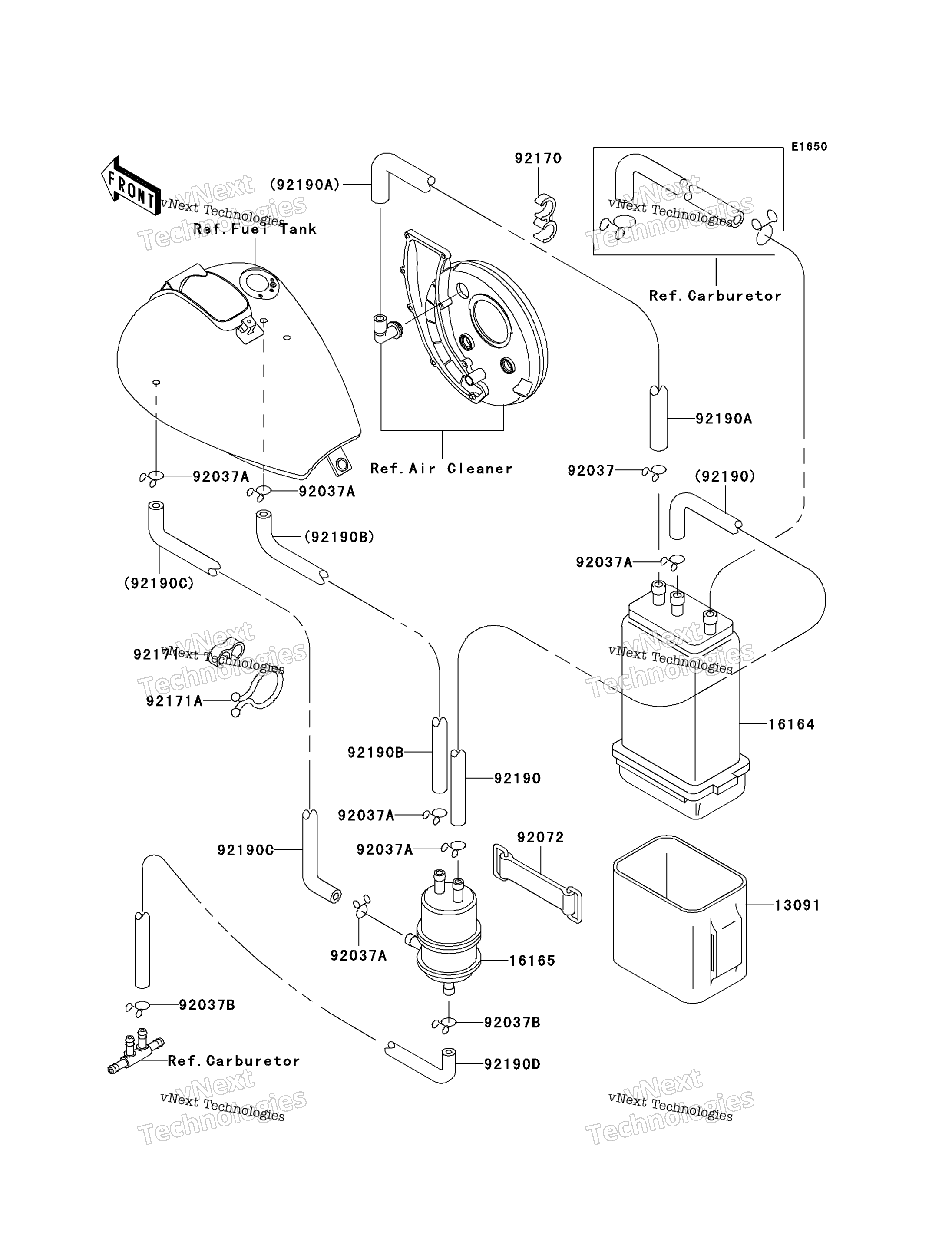 топливный Evaporative System (Ca)