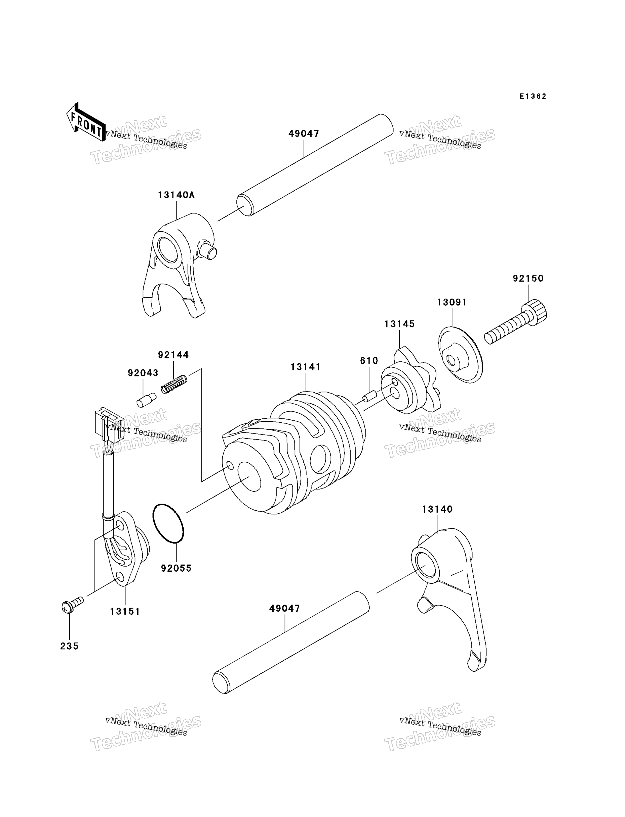 передача Change Drum / Shift Fork(S)(A1)