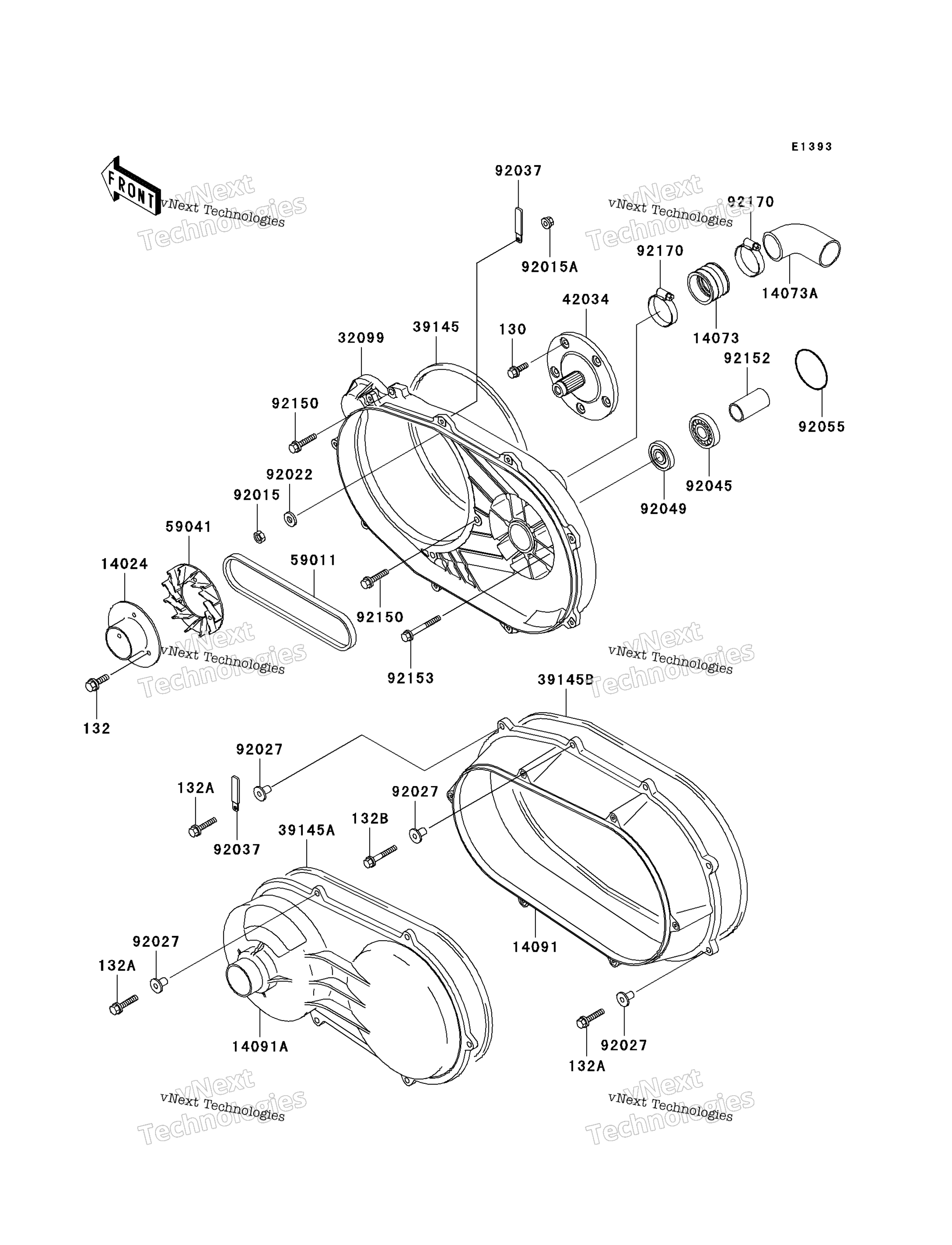 Converter крышка / привод Belt