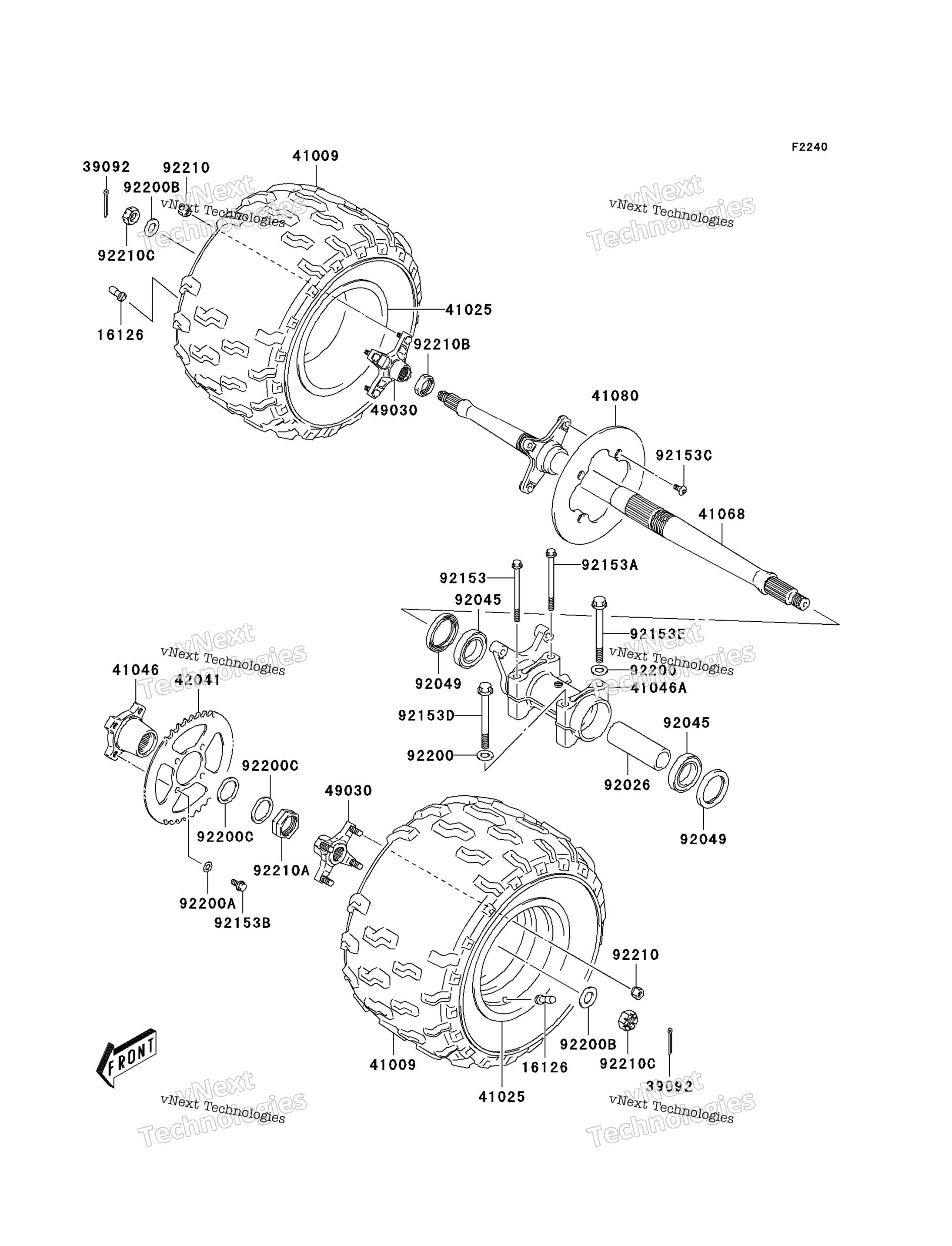задний Hub (A1)