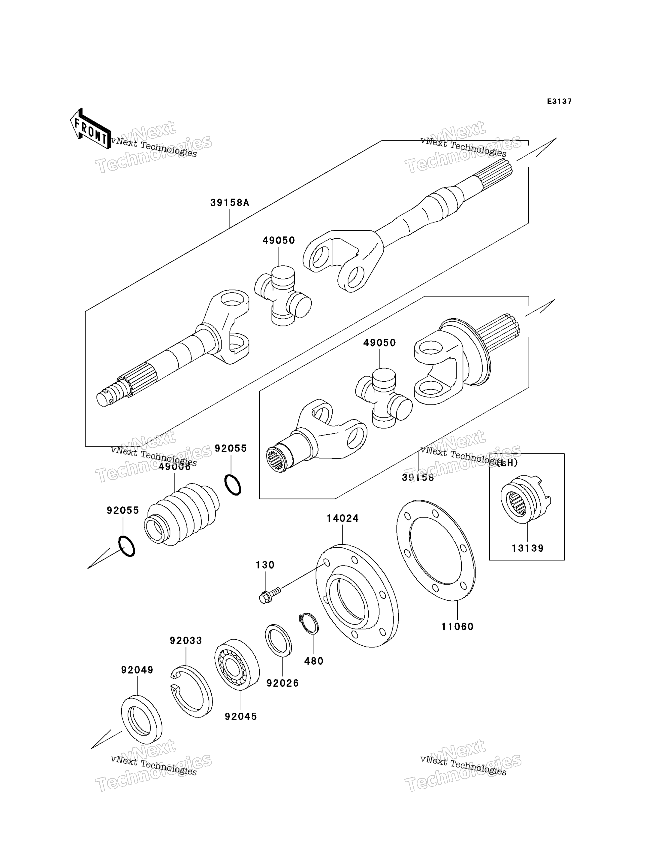Привод Shaft-Rear (H1)