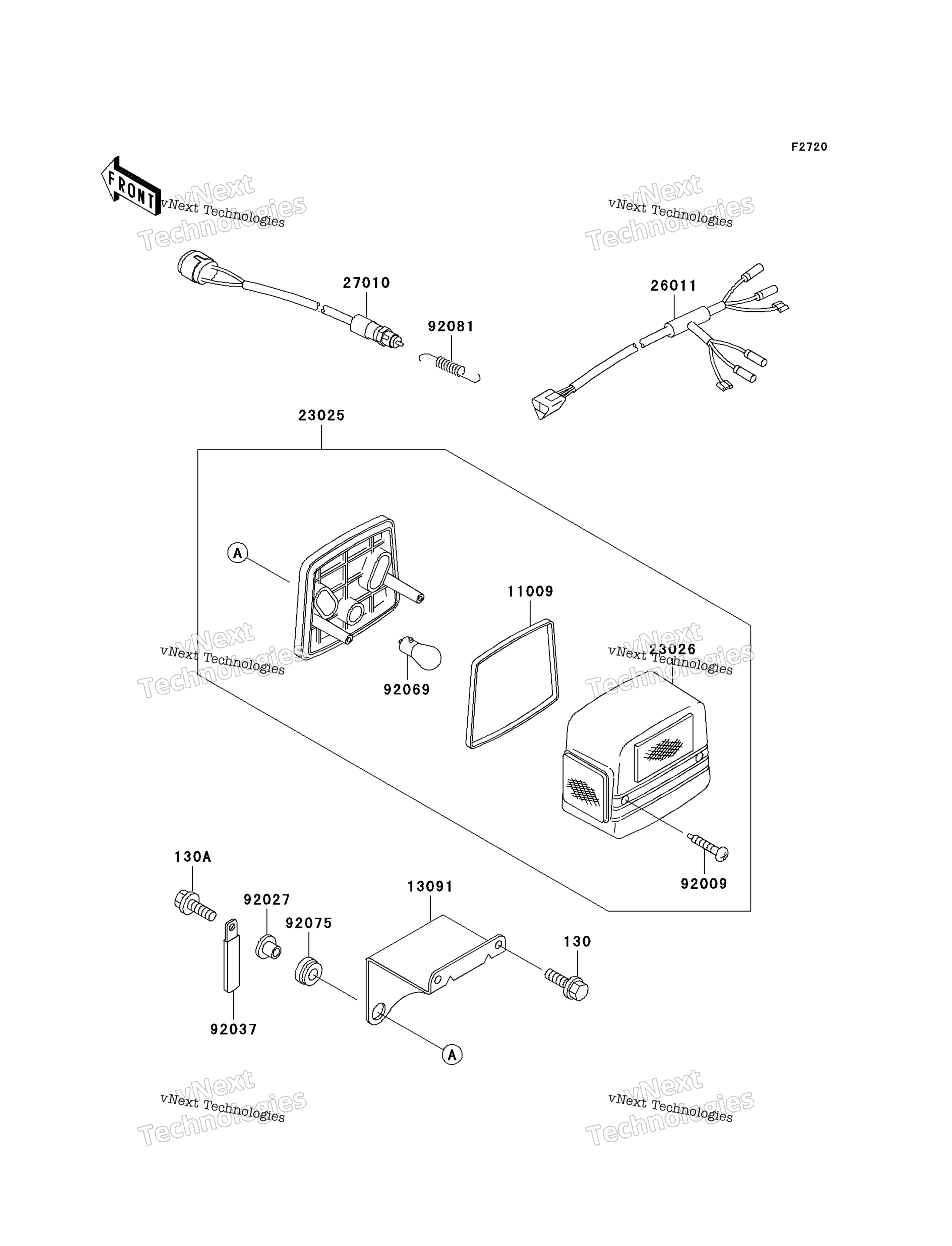 Задний фонарь (S)