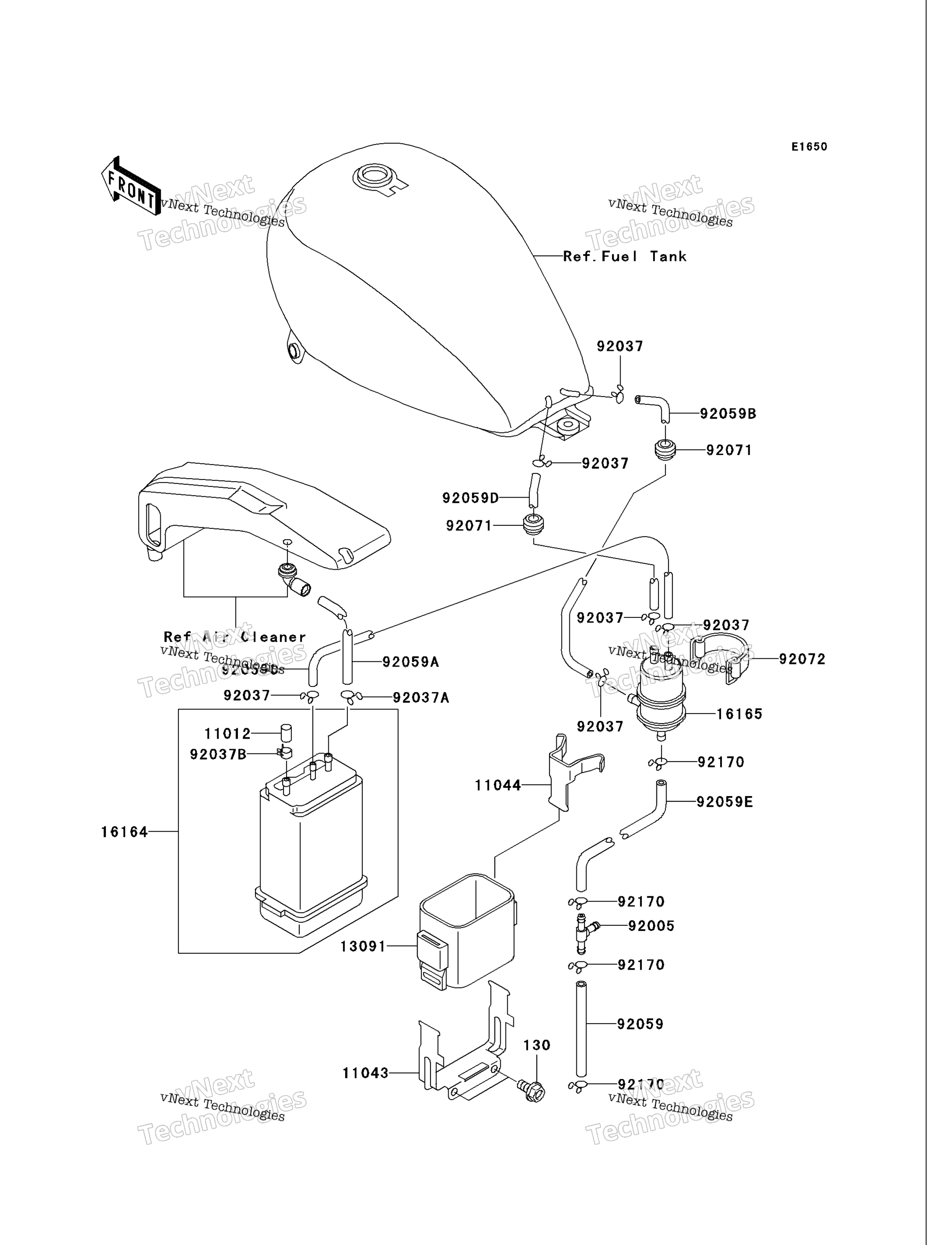 топливный Evaporative System (Ca)