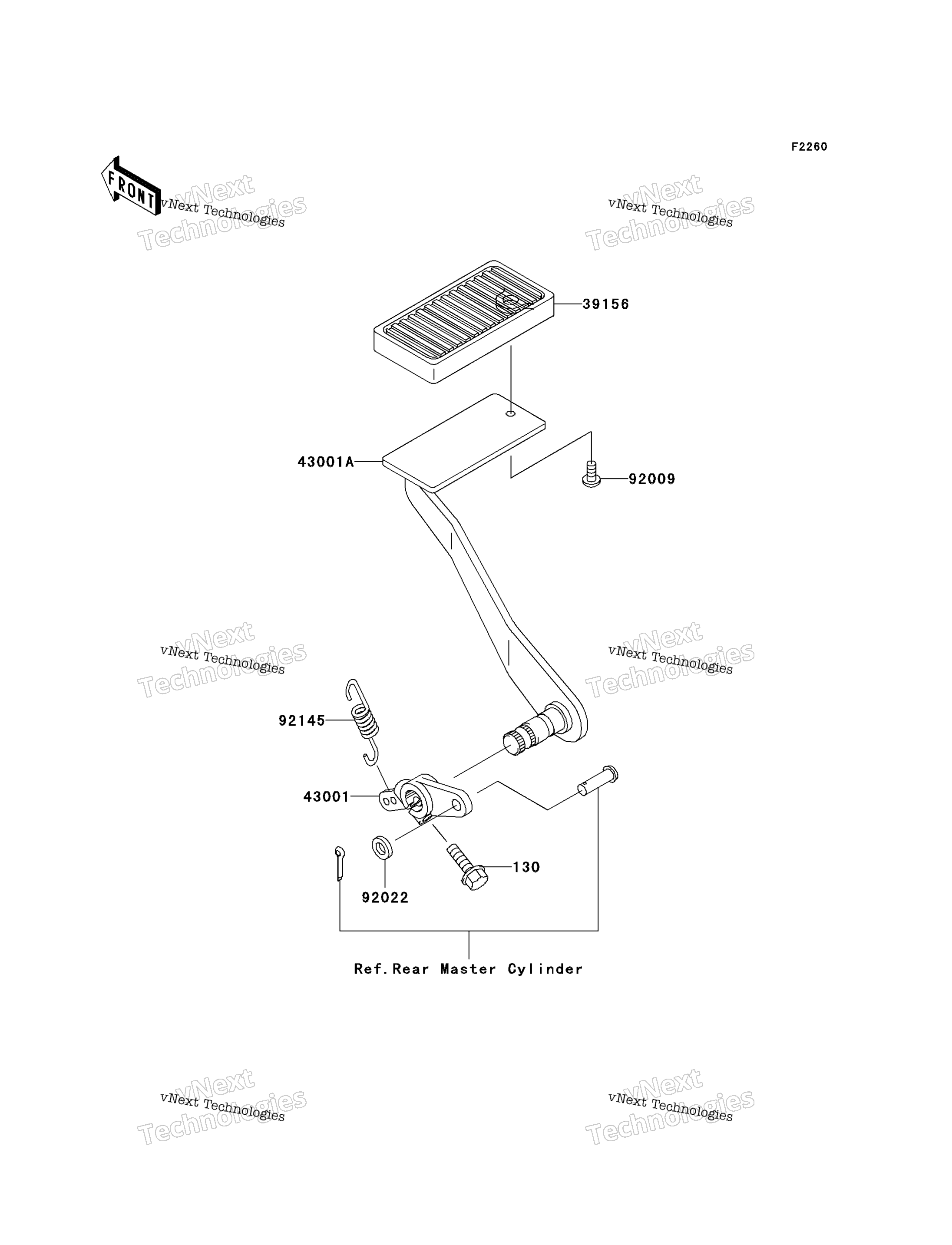 Тормоз Pedal/Torque Link