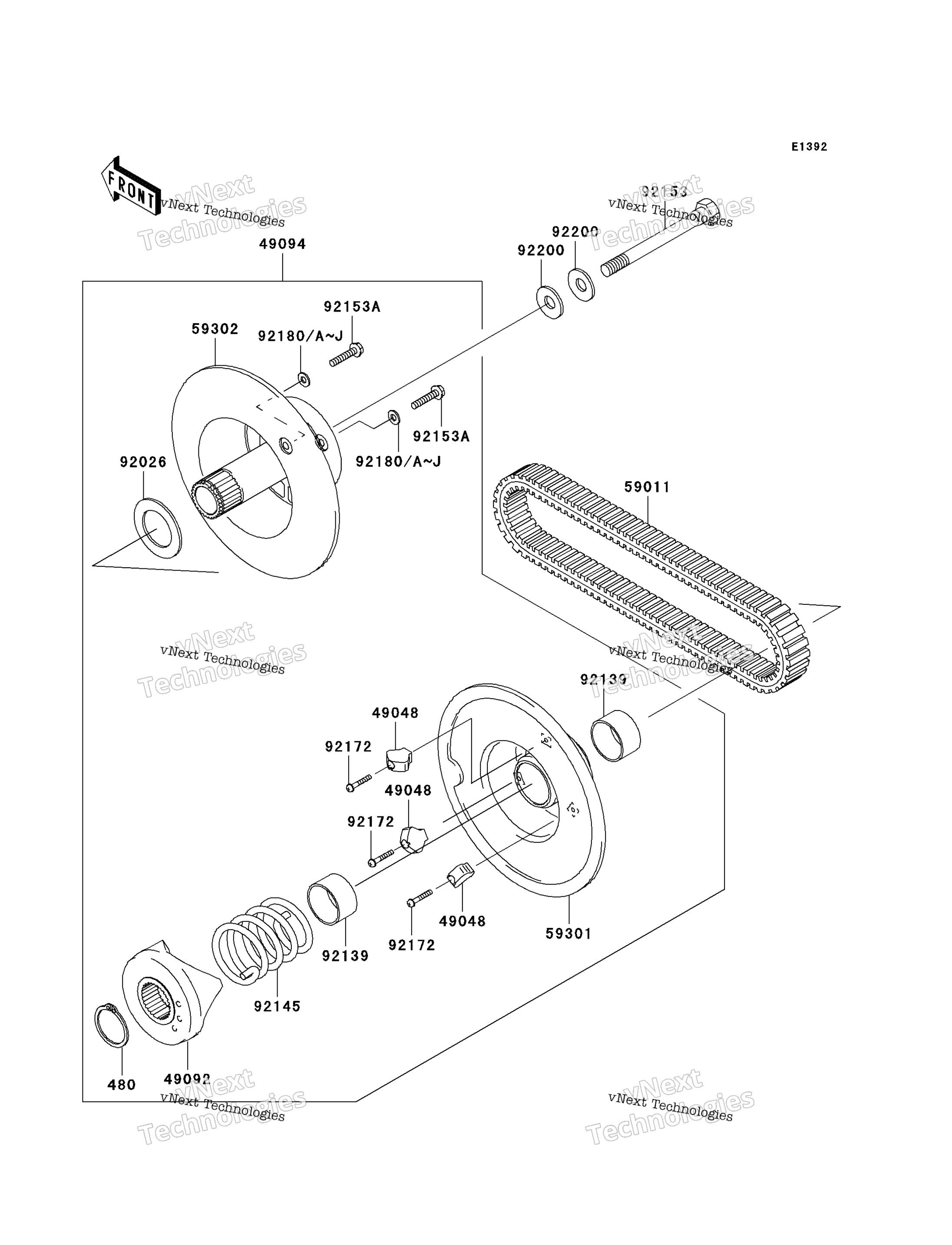 Ведомый Converter/Drive Belt