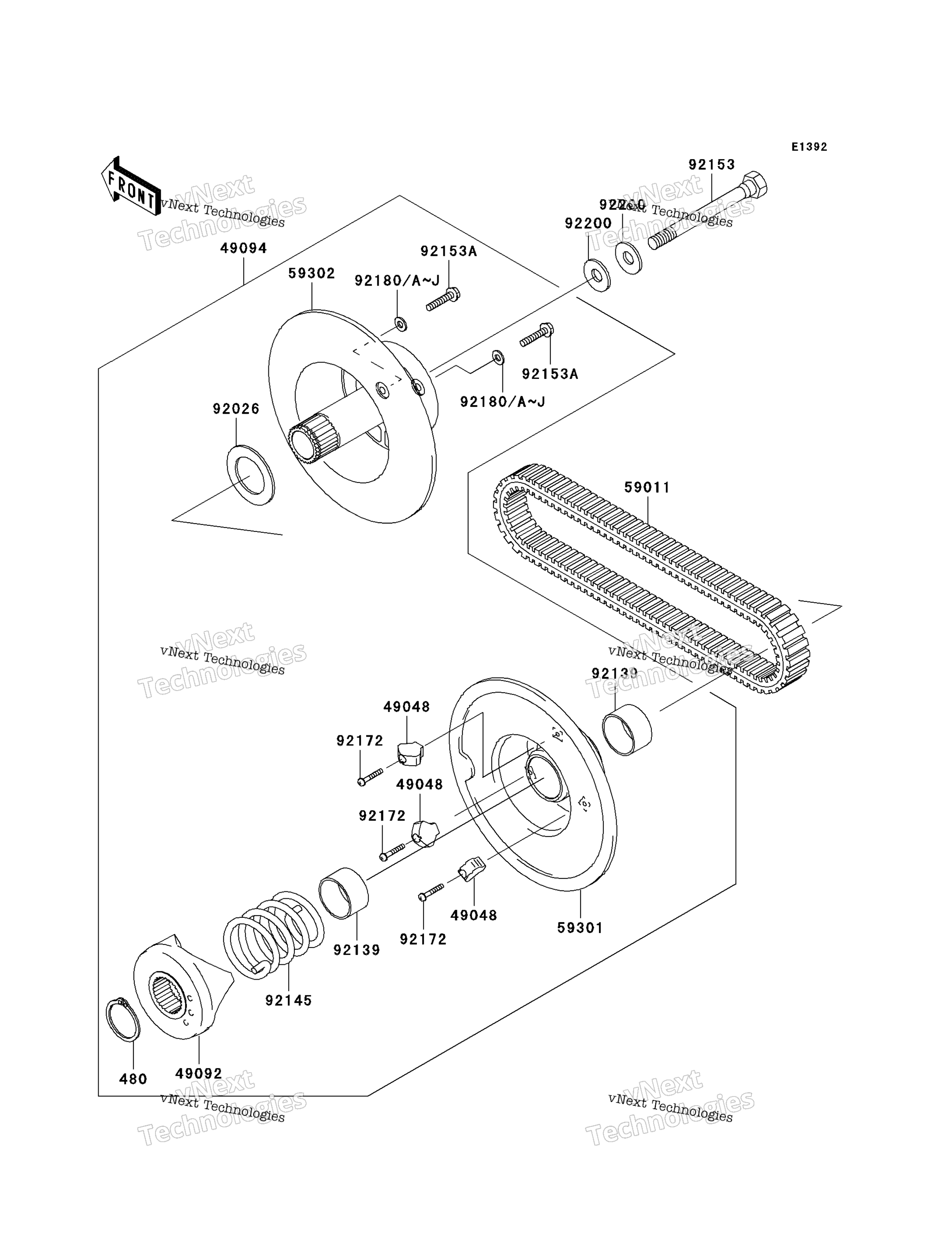 Ведомый Converter/Drive Belt
