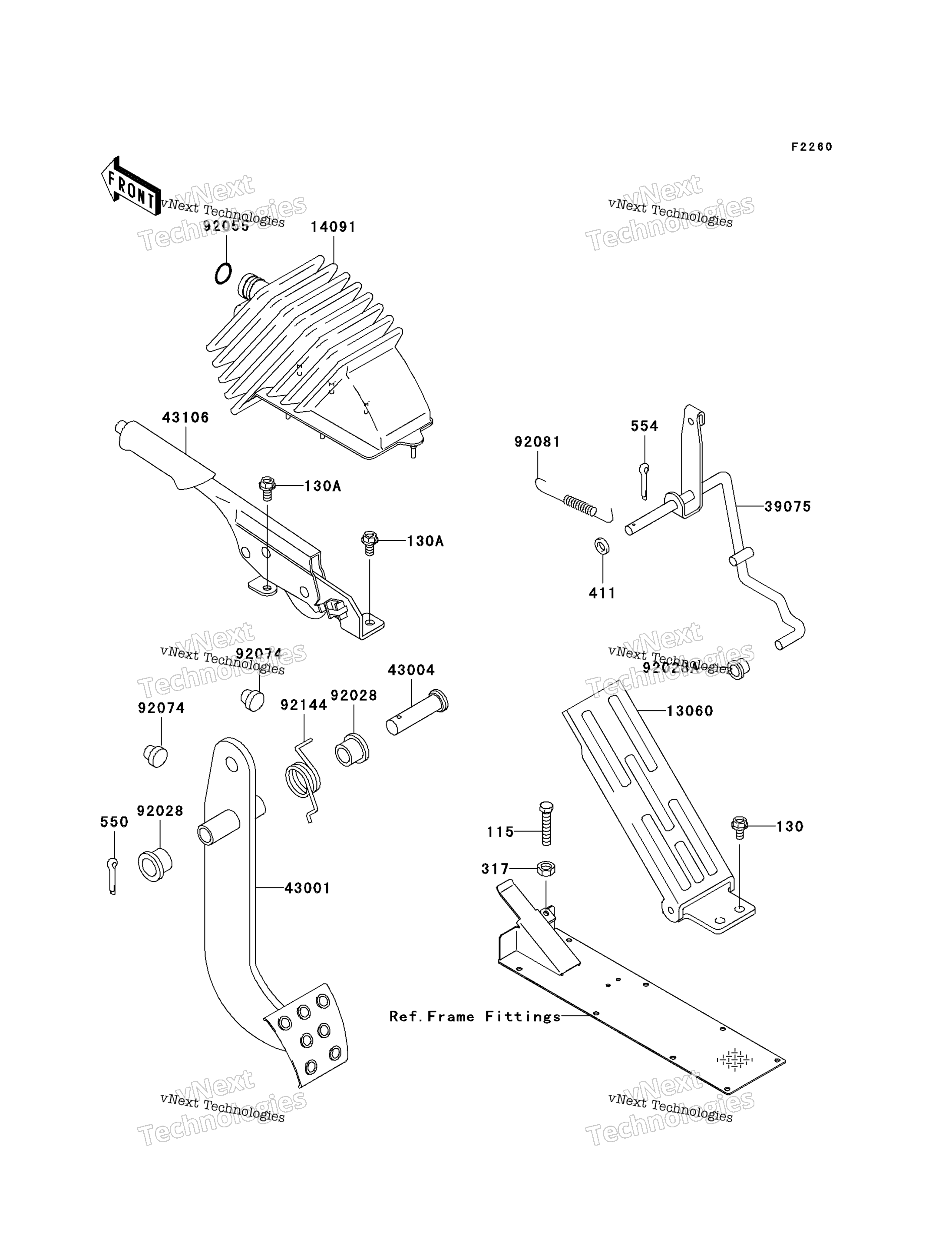 Тормоз Pedal/Throttle Lever