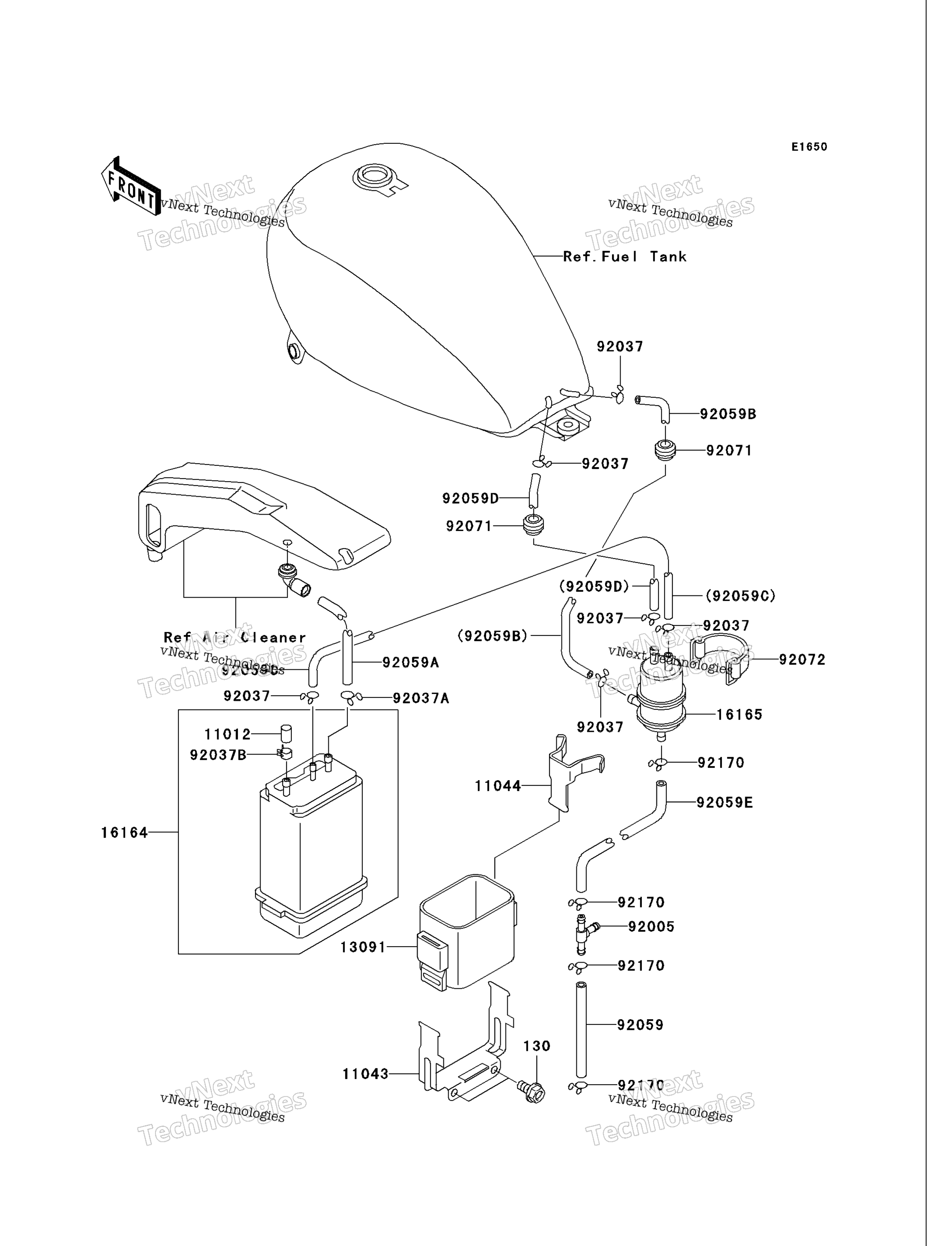 топливный Evaporative System (Ca)