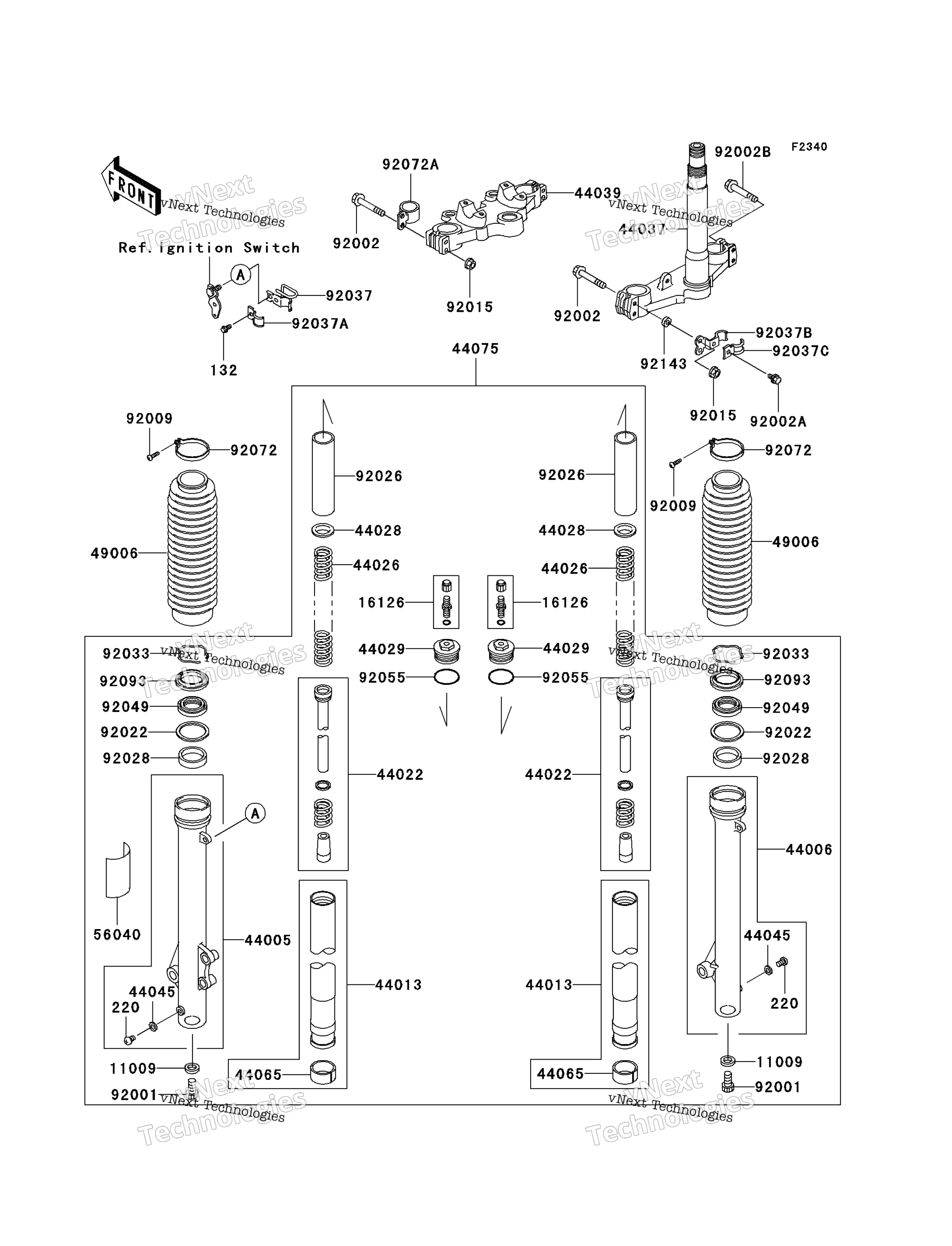 Передняя вилка (A6f)