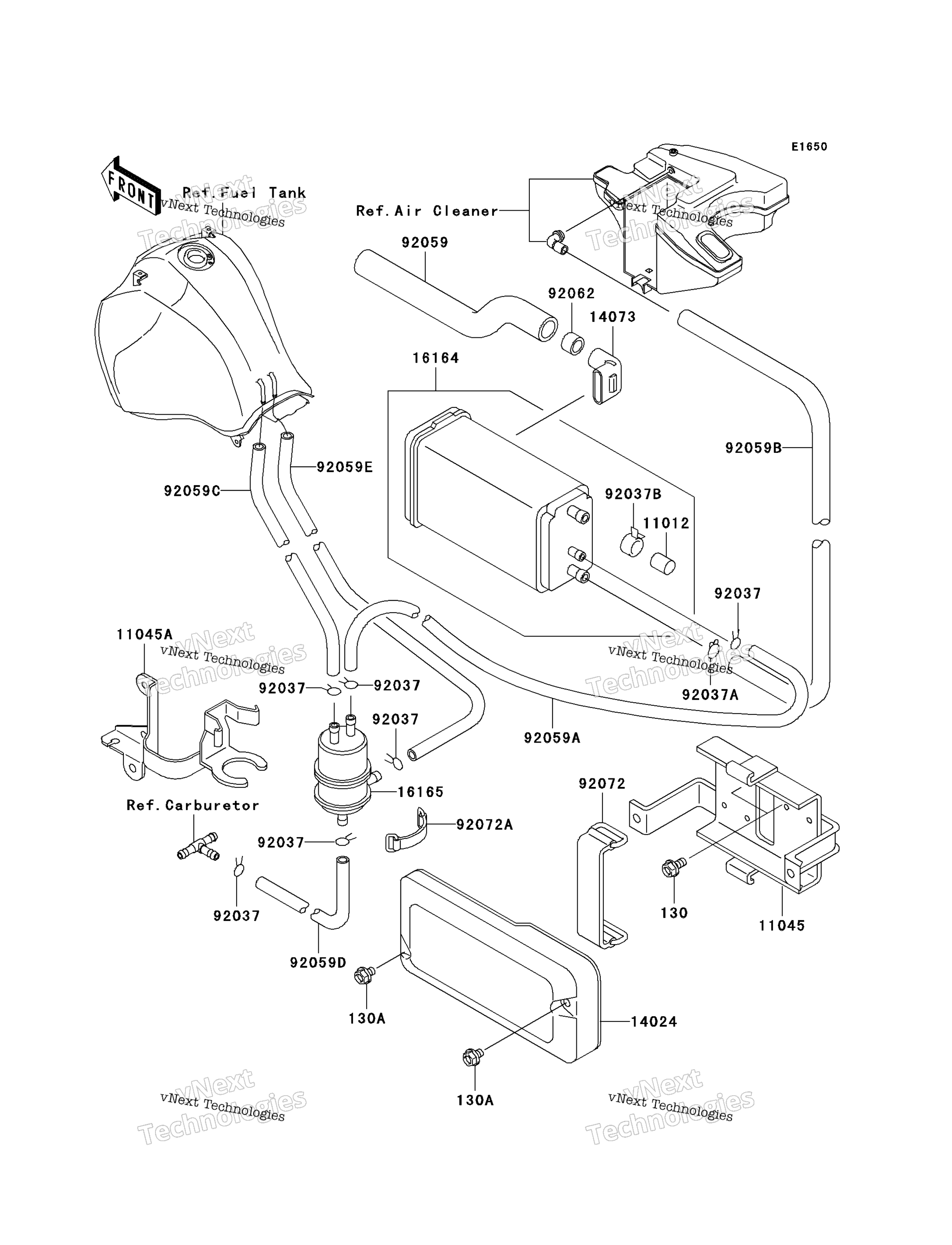 топливный Evaporative System (Ca)