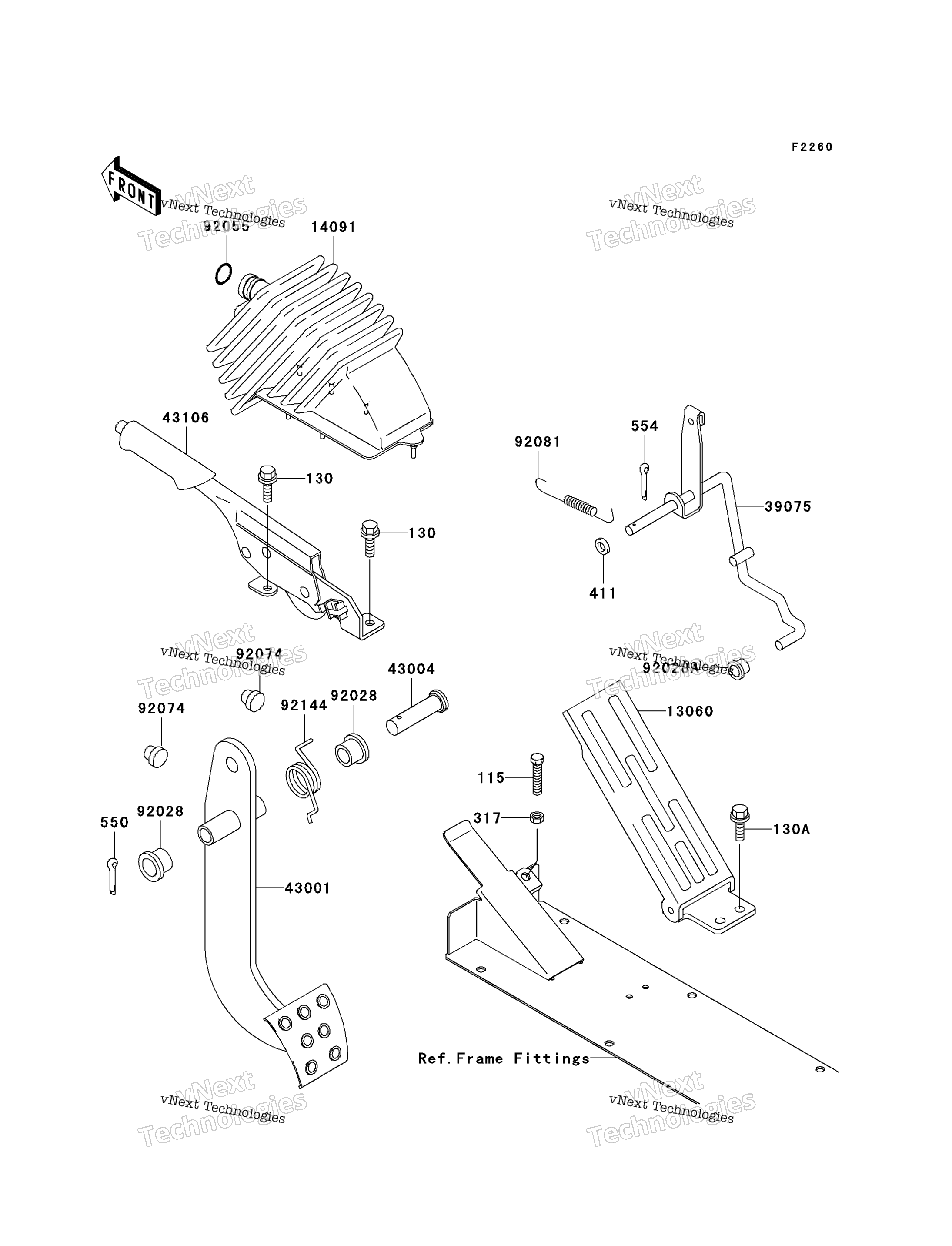 Тормоз Pedal/Throttle Lever