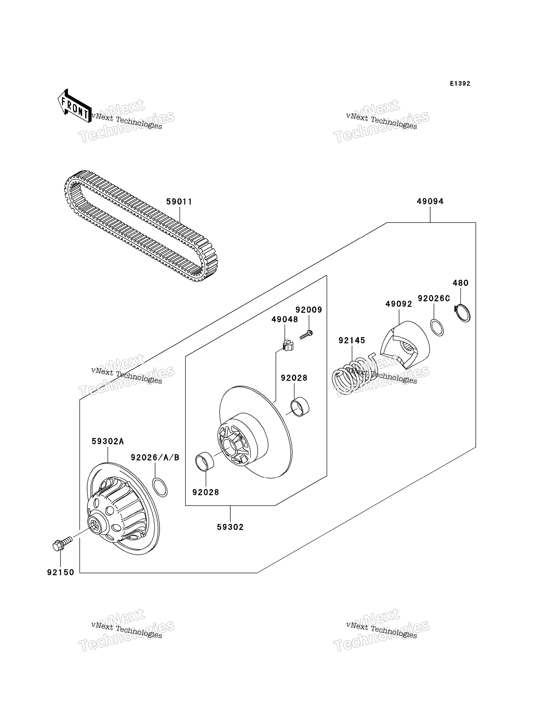 Ведомый Converter/Drive Belt