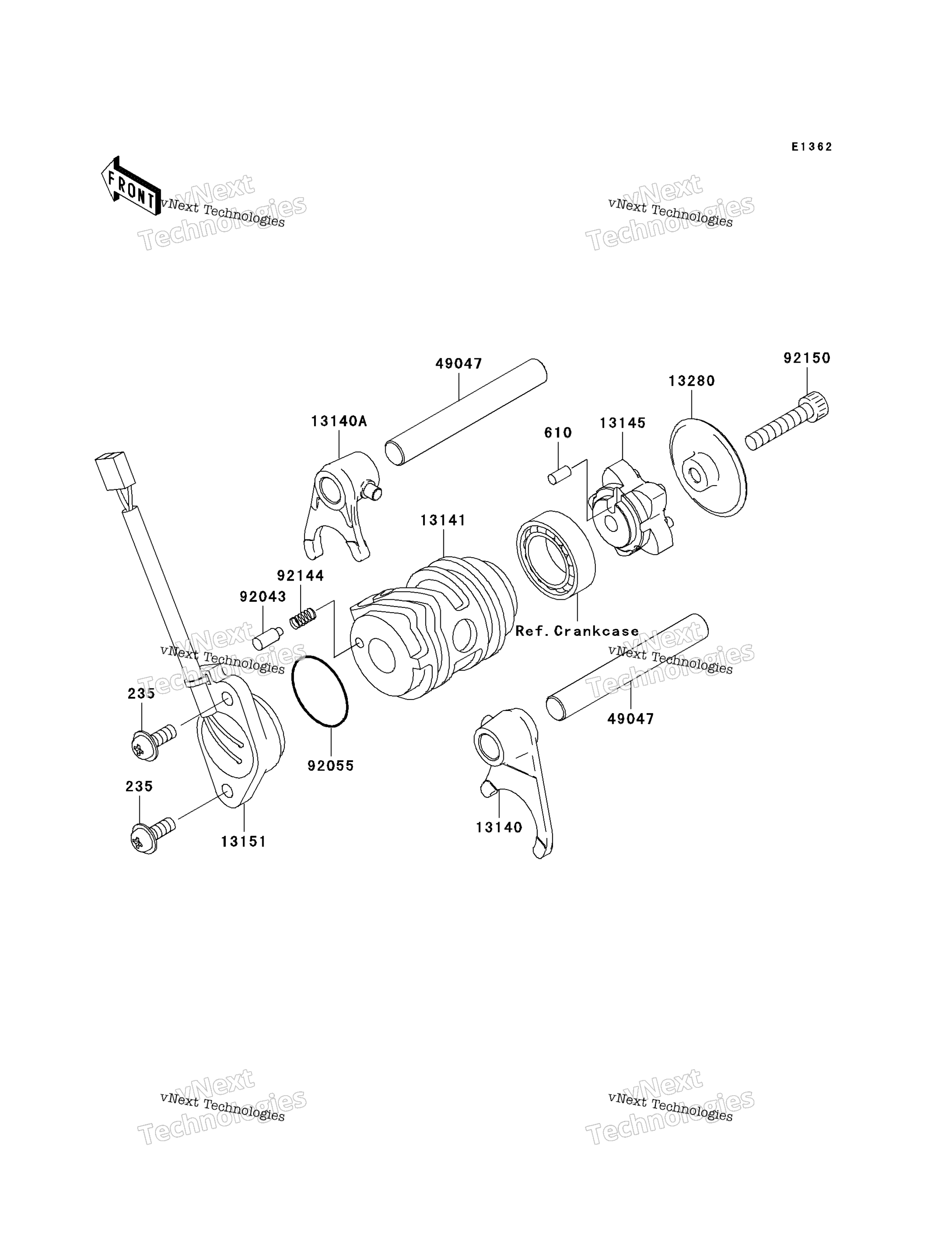 передача Change Drum / Shift Fork(S)
