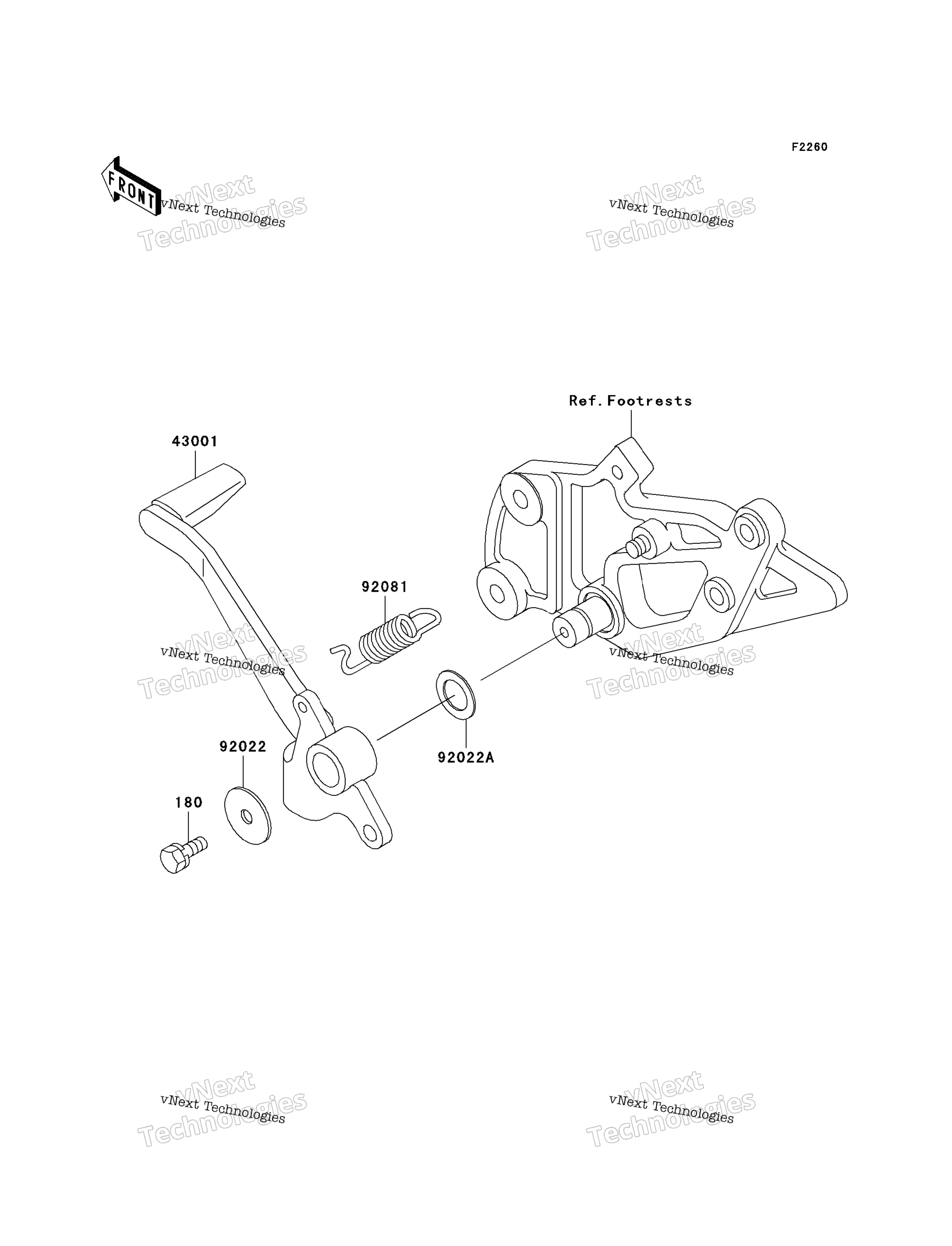 Тормоз Pedal/Torque Link