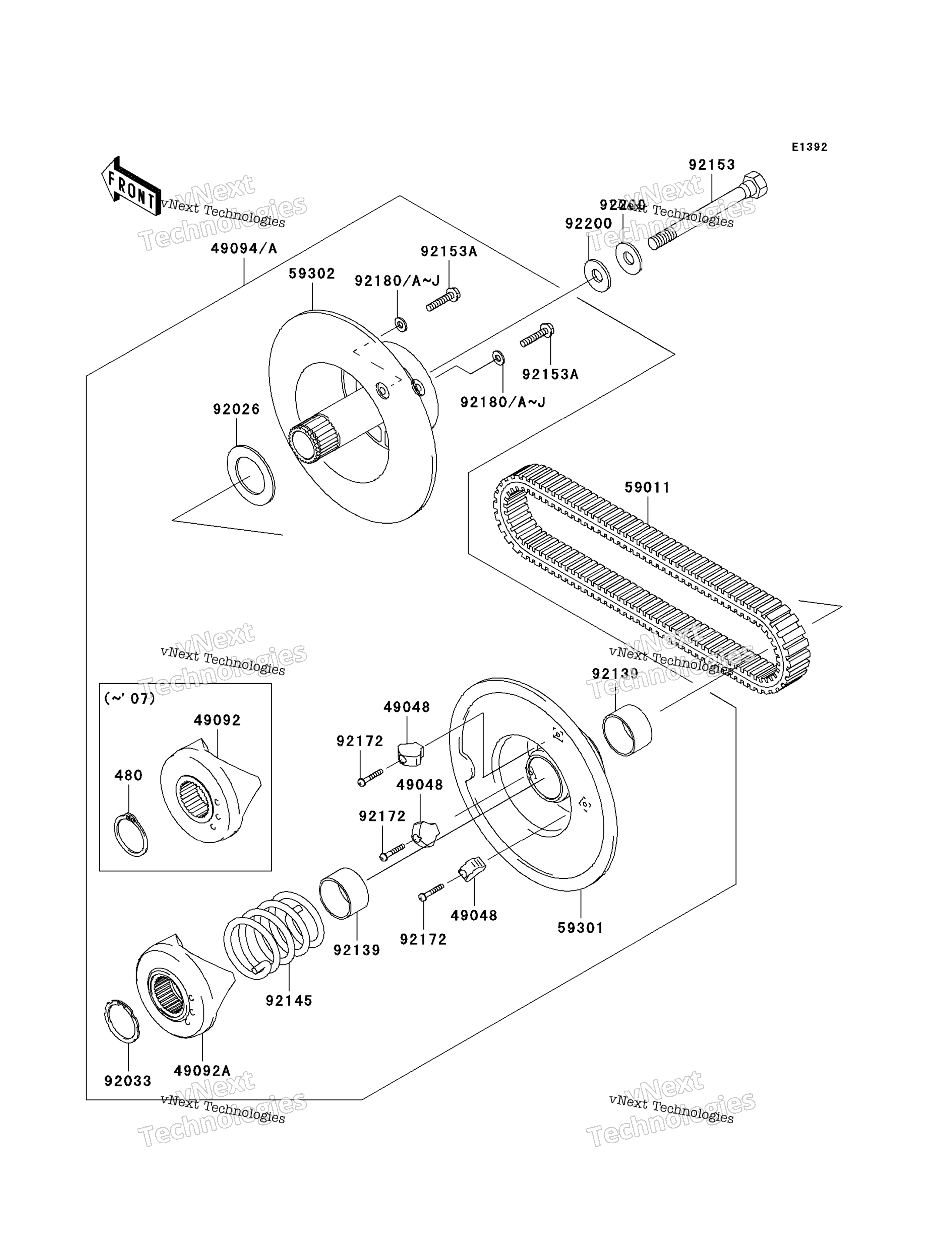 Ведомый Converter/Drive Belt