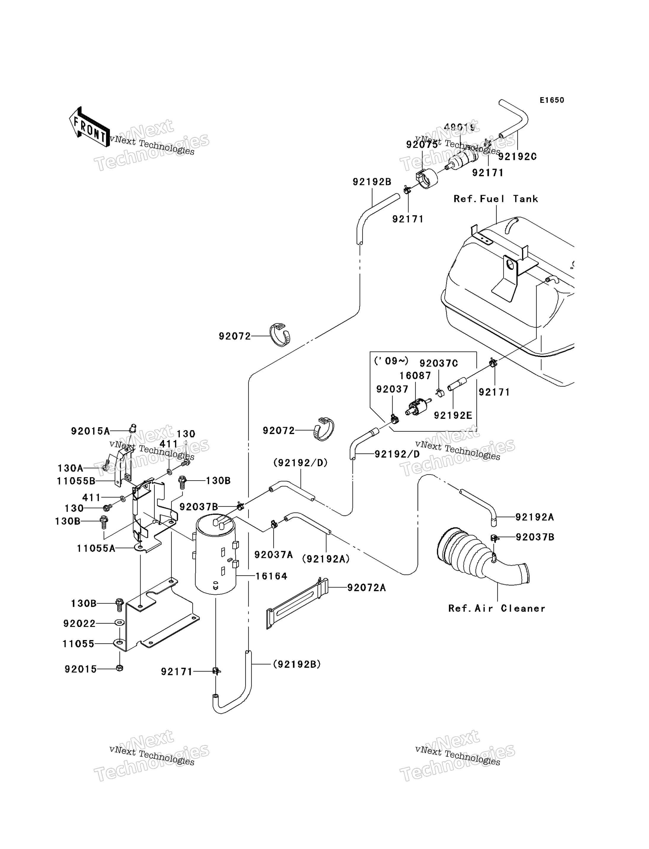 топливный Evaporative System (Ca)