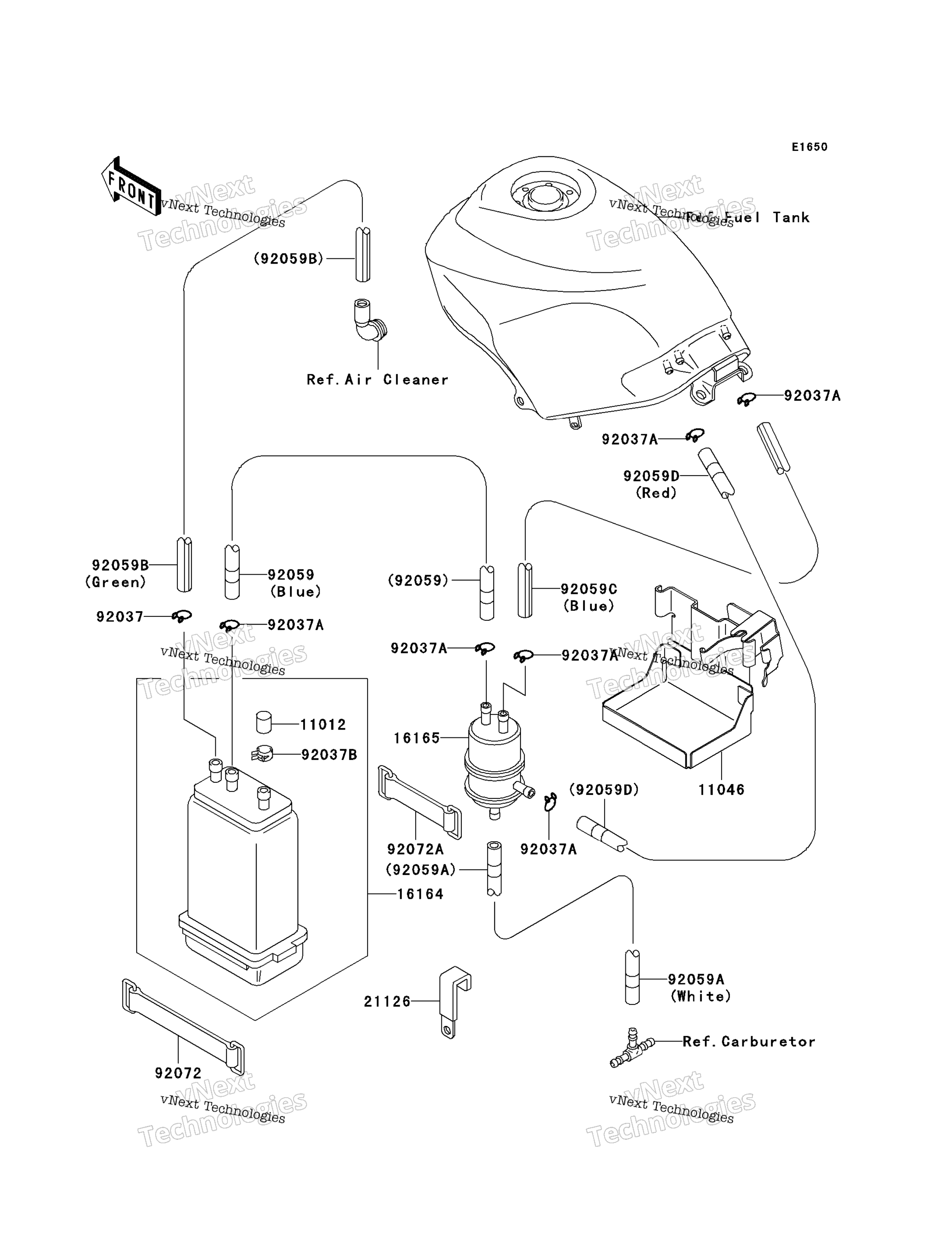 топливный Evaporative System (Ca)
