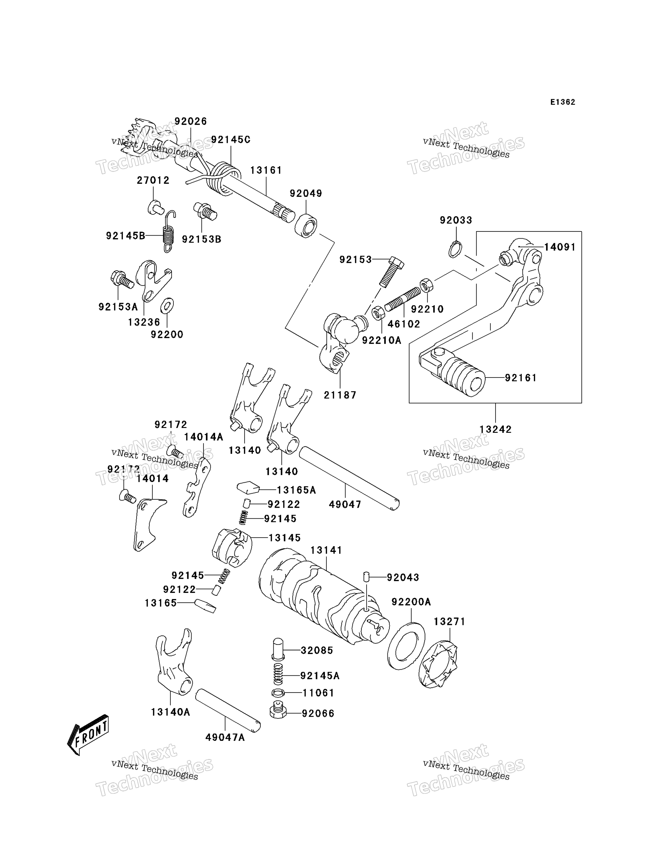 передача Change Drum / Shift Fork(S)