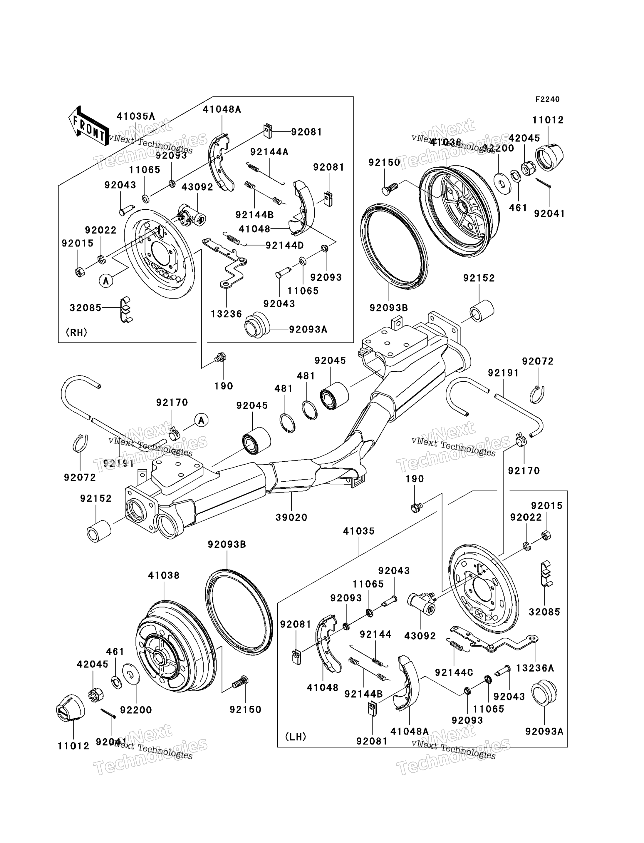 задний Hubs / Brakes (K6f)