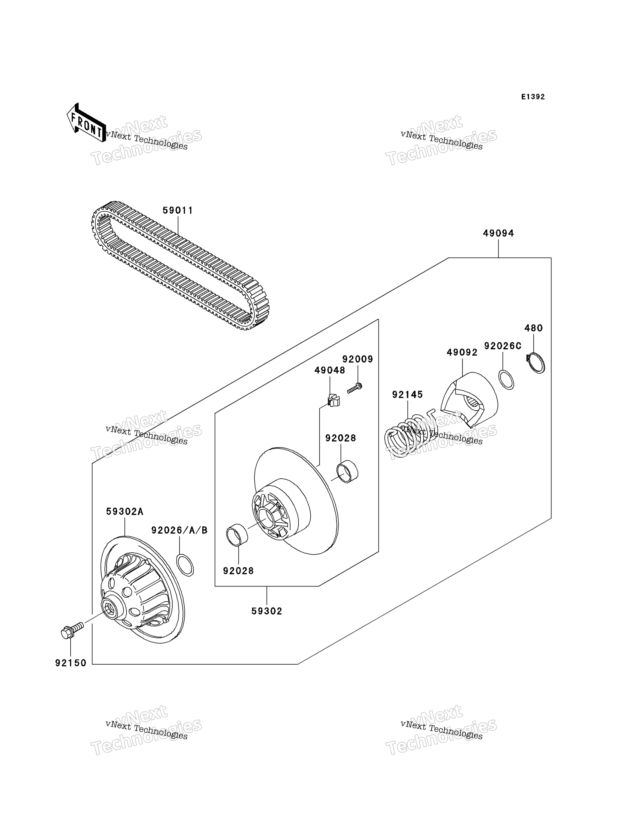 Ведомый Converter/Drive Belt