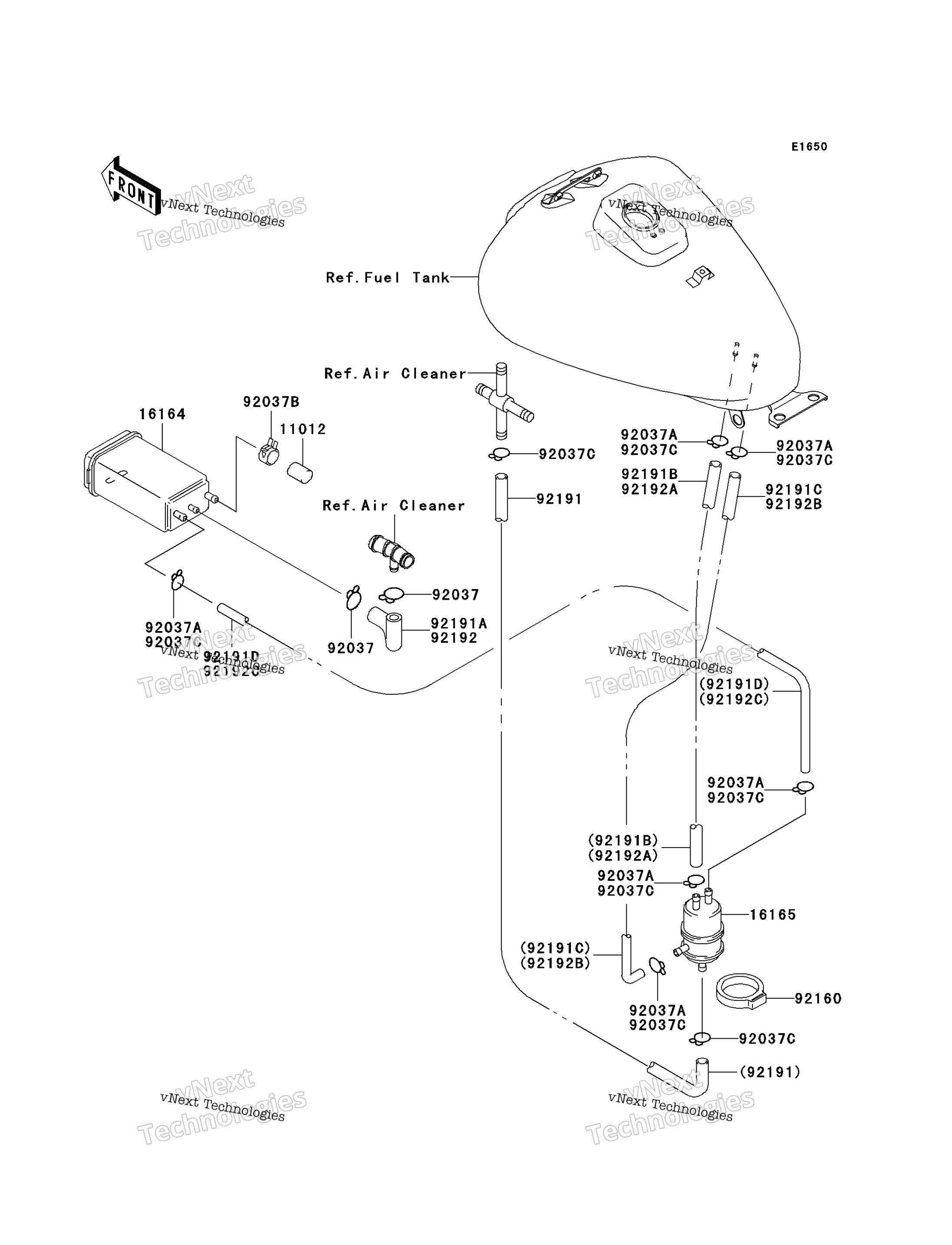 топливный Evaporative System (Ca)