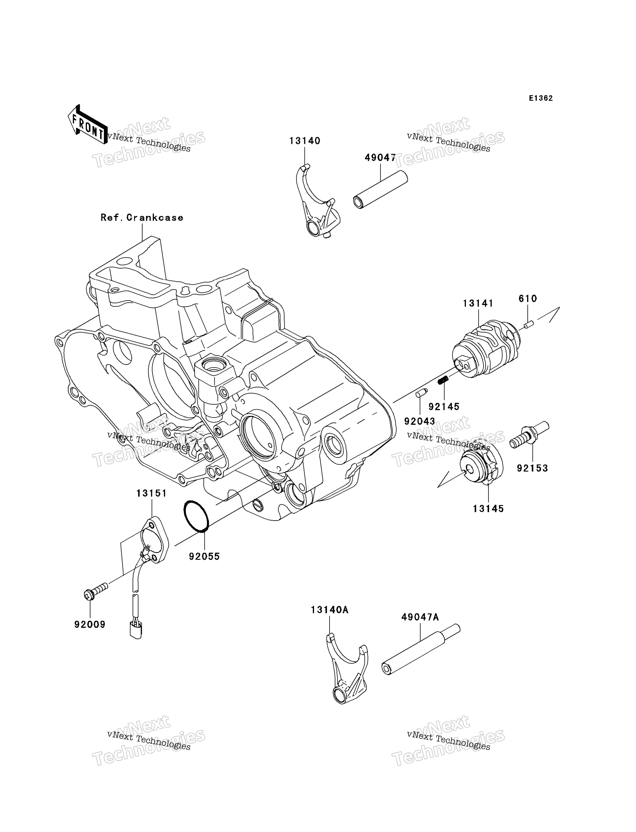 передача Change Drum / Shift Fork(S)