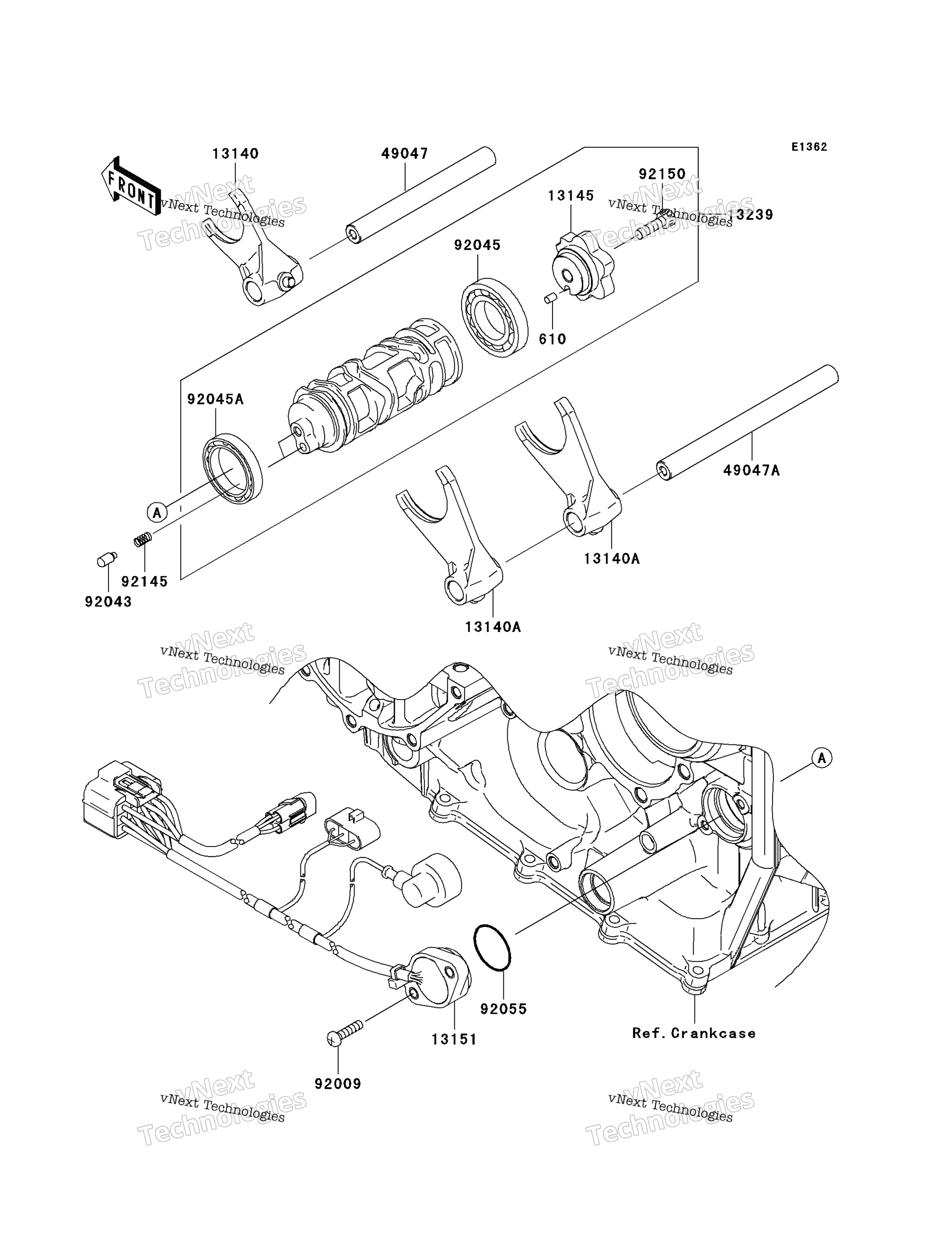 передача Change Drum / Shift Fork(S)