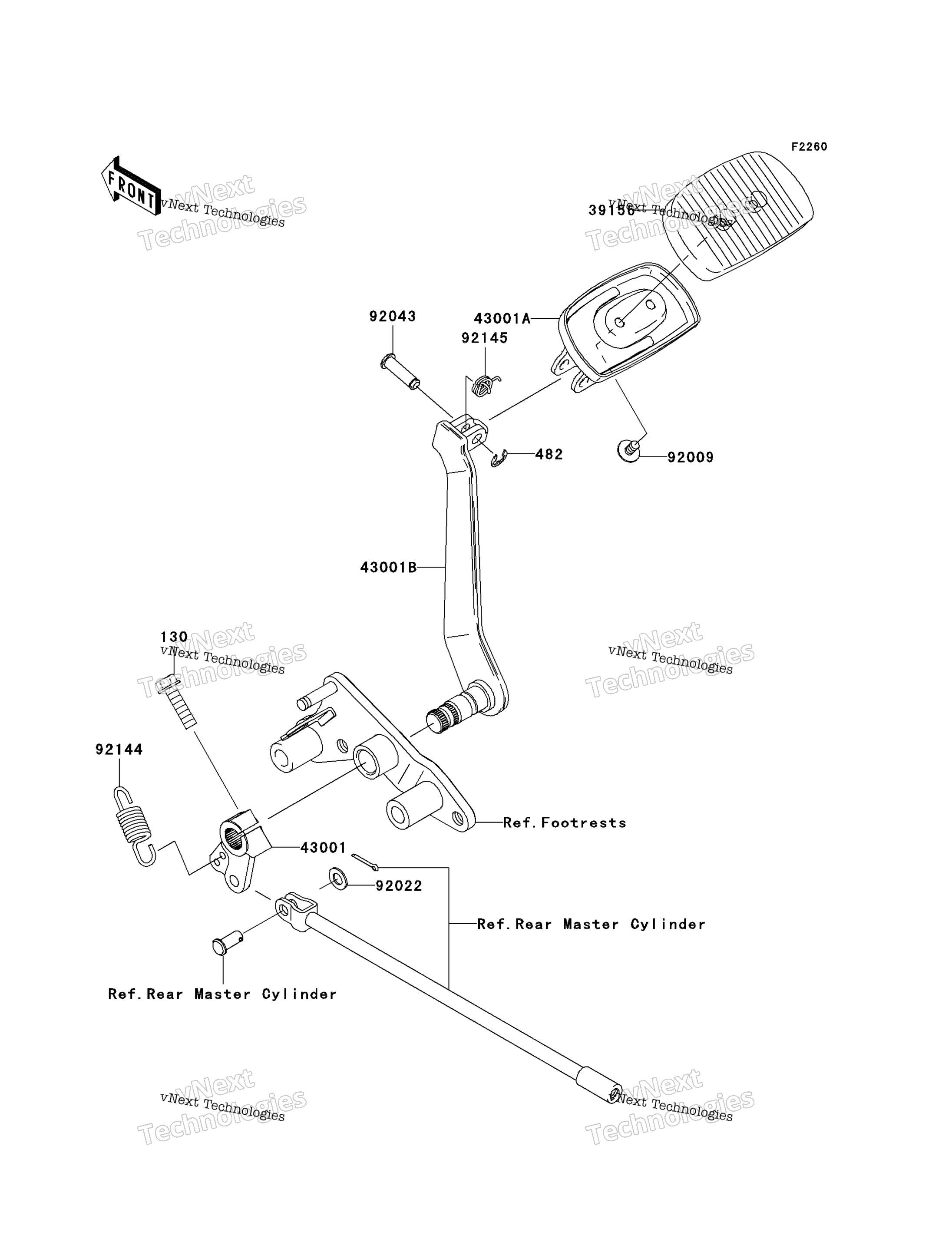Тормоз Pedal/Torque Link