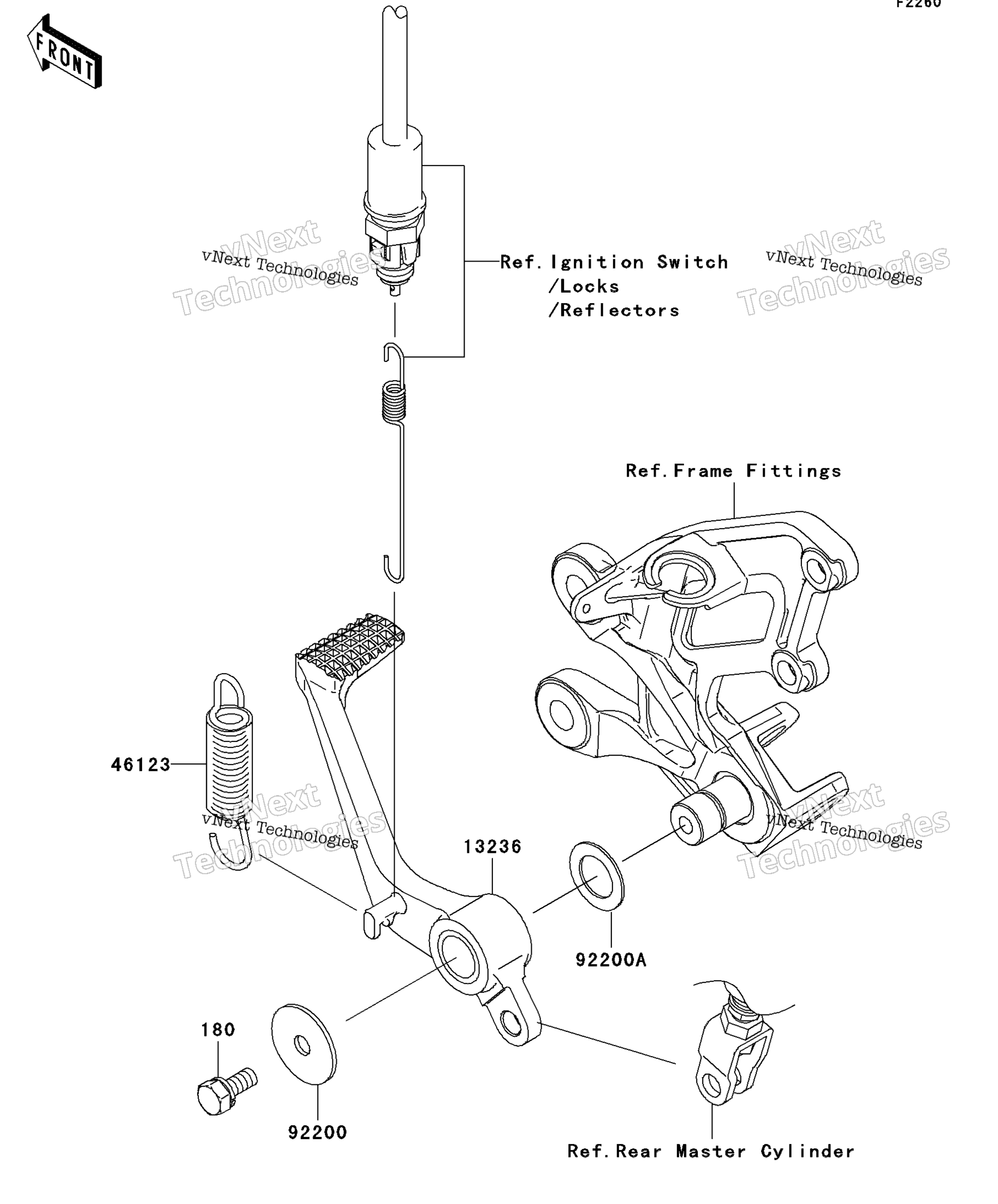 Тормоз Pedal/Torque Link