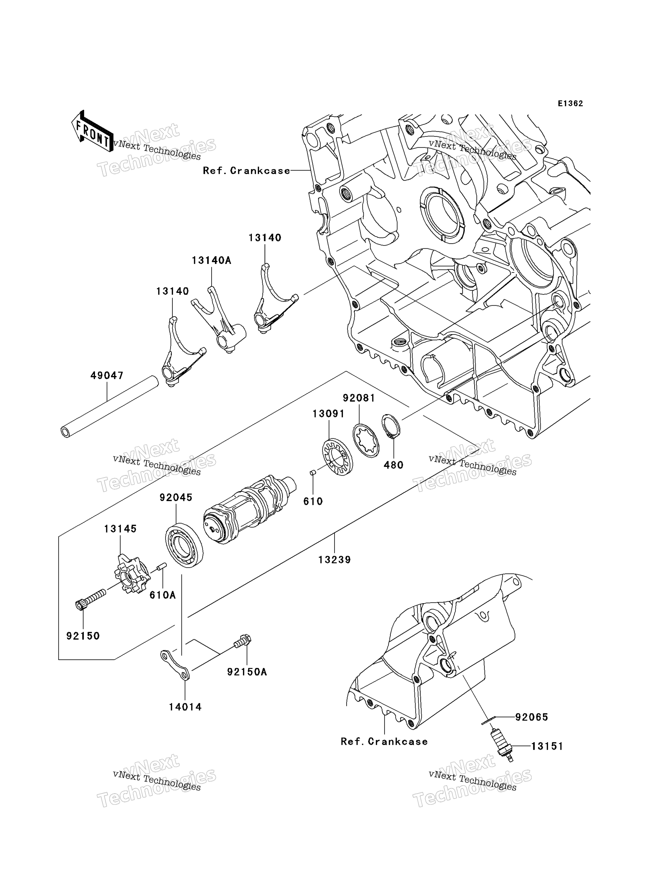 передача Change Drum / Shift Fork(S)