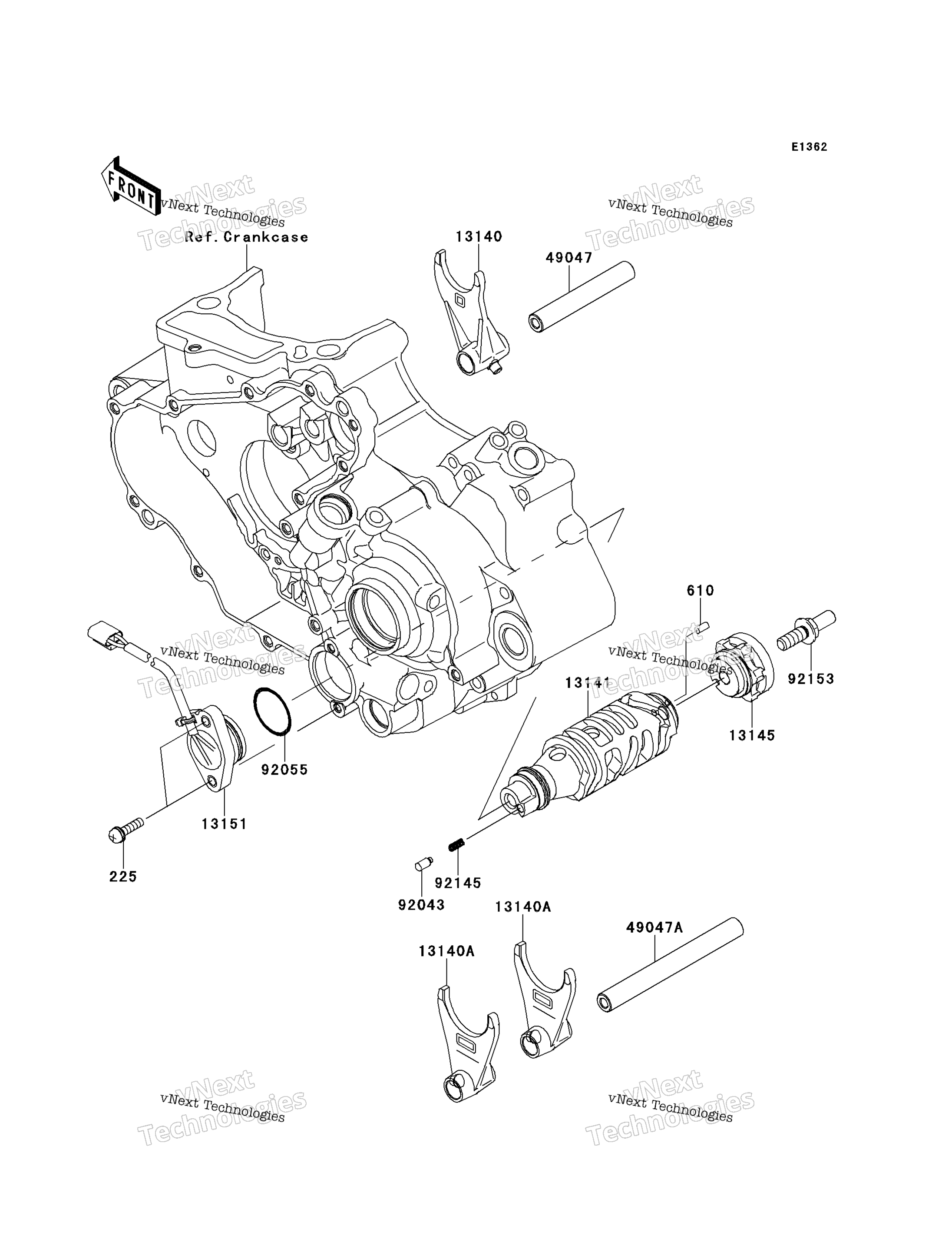 передача Change Drum / Shift Fork(S)
