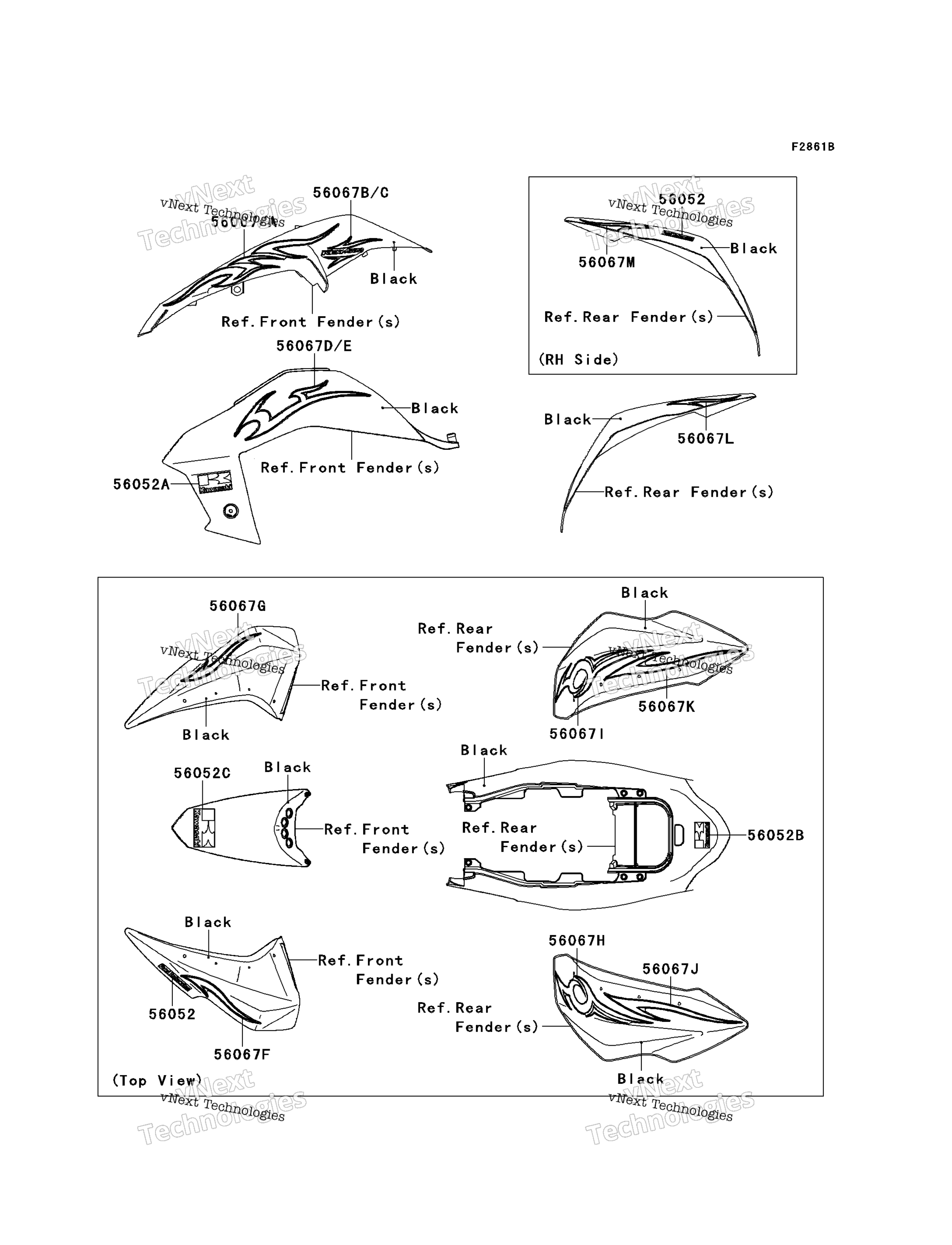 Наклейки (Black)(B8fa)