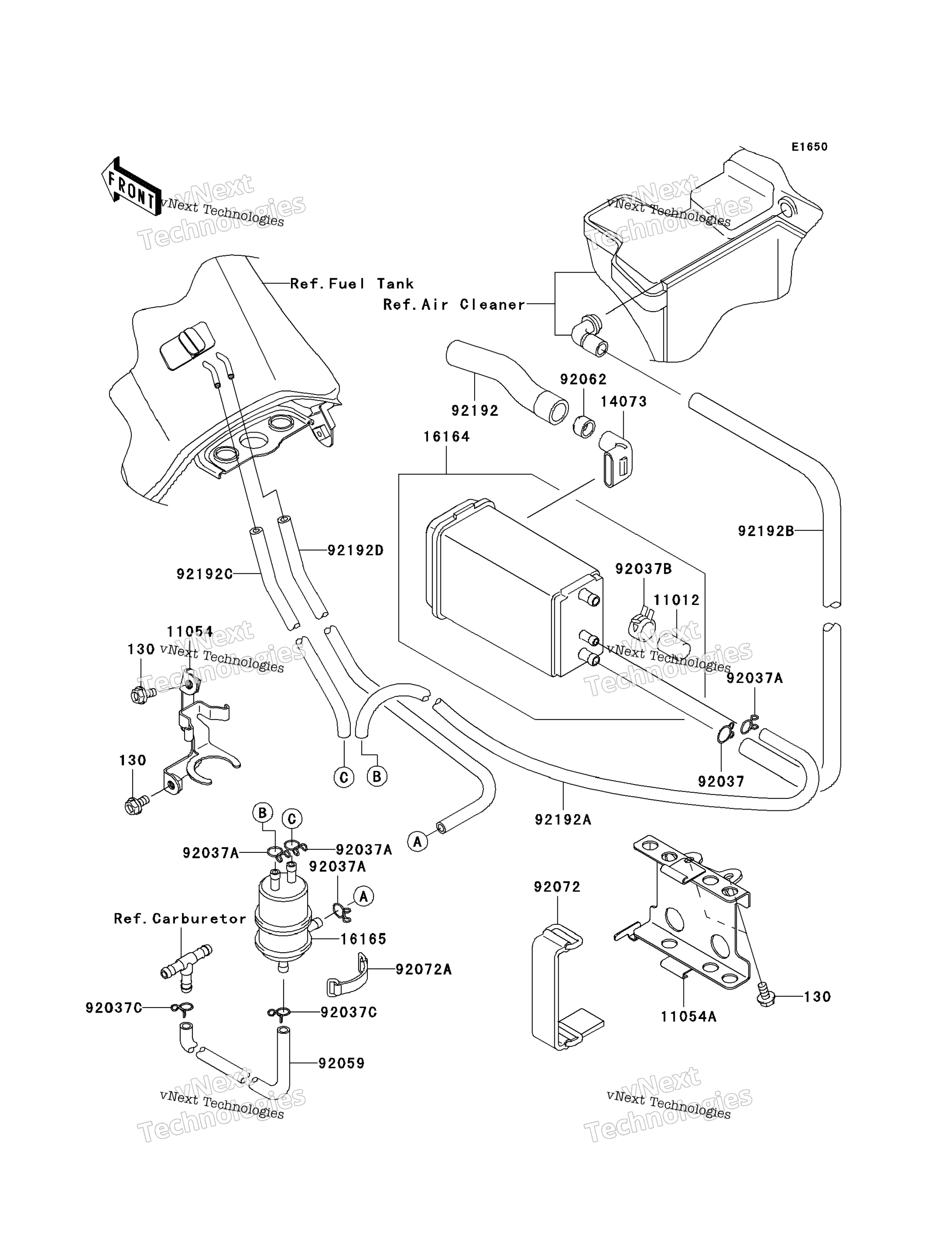 топливный Evaporative System (E8f)