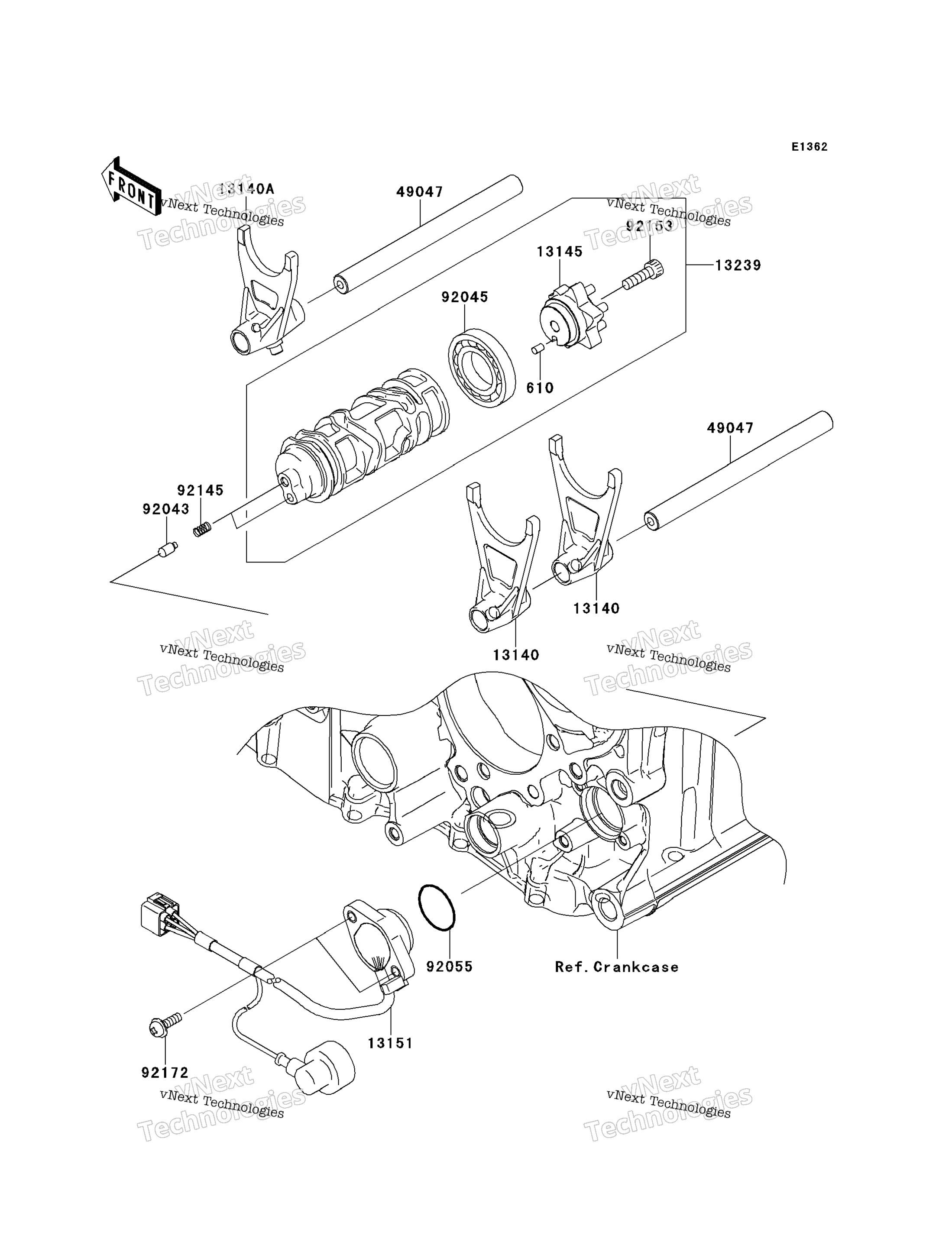 передача Change Drum / Shift Fork(S)