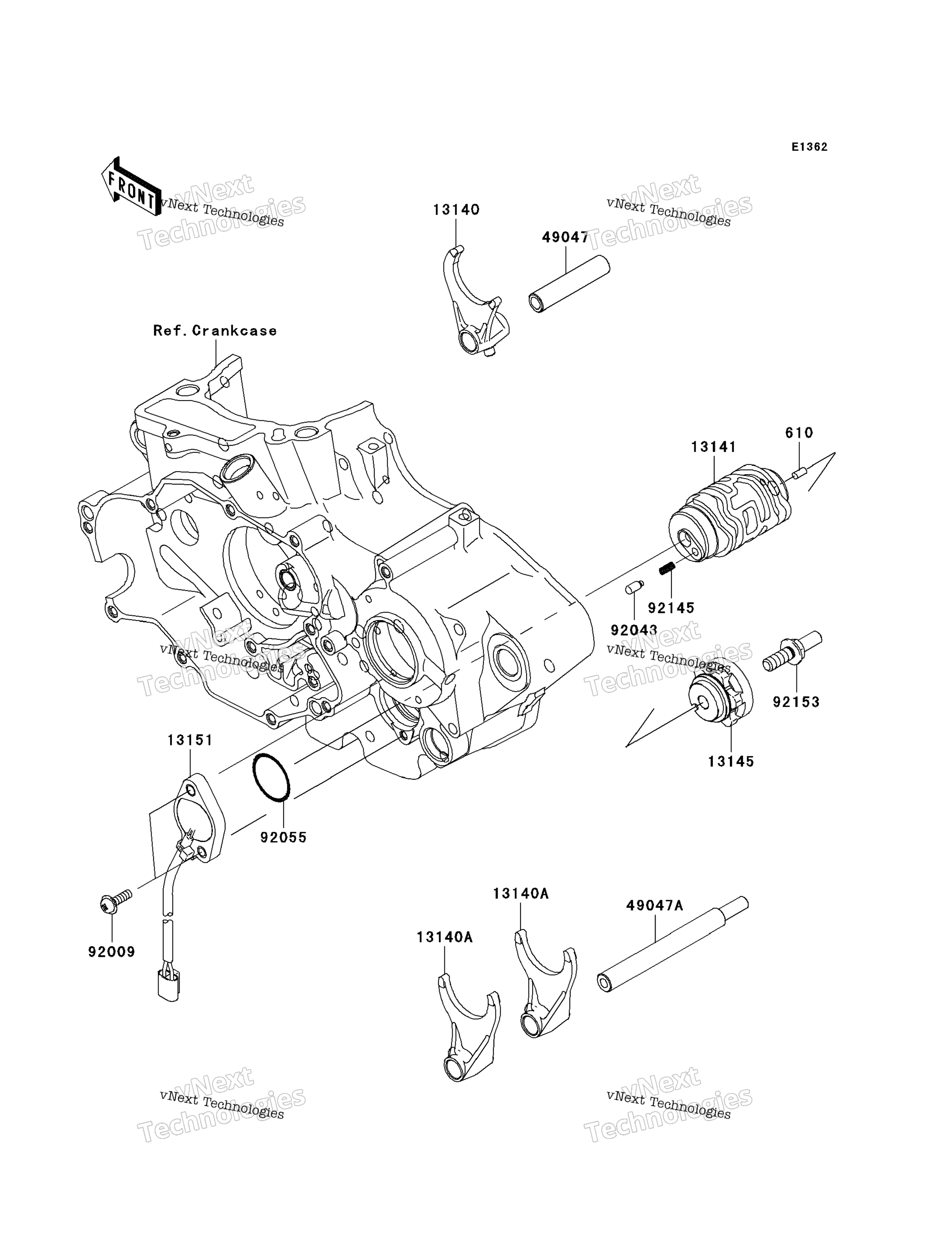 передача Change Drum / Shift Fork(S)