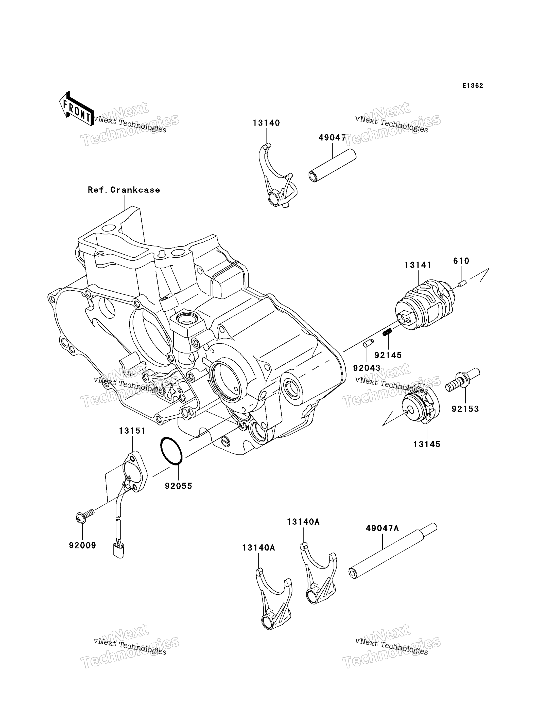 передача Change Drum / Shift Fork(S)