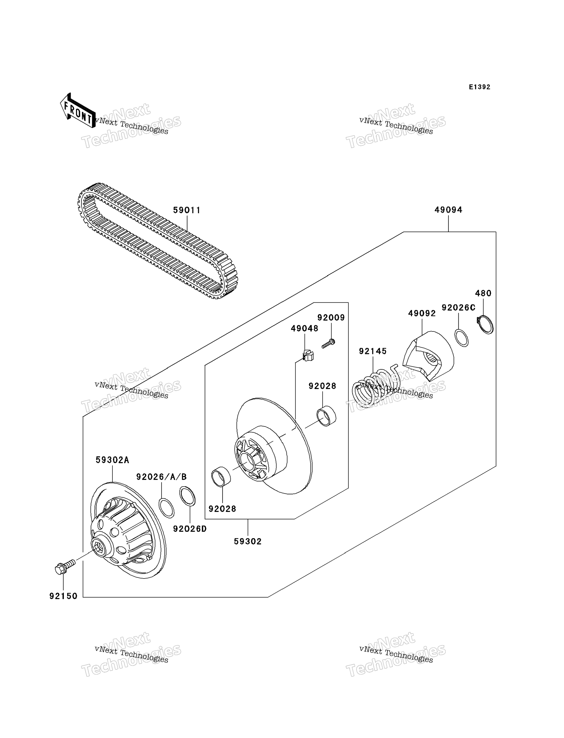 Ведомый Converter/Drive Belt